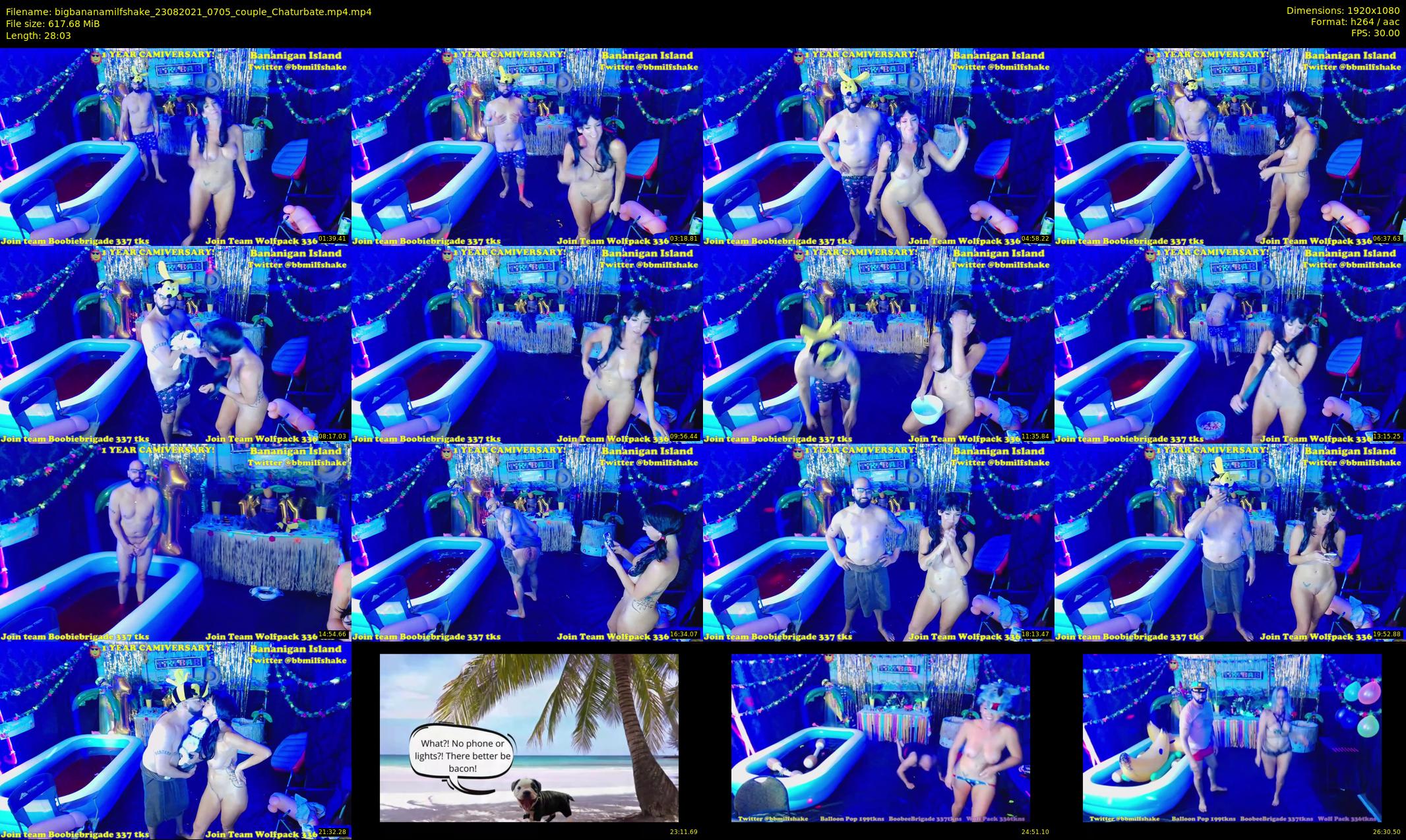 bigbananamilfshake — 29 minute Chaturbate couple cam show recording, 1080p, Aug 23, 2021