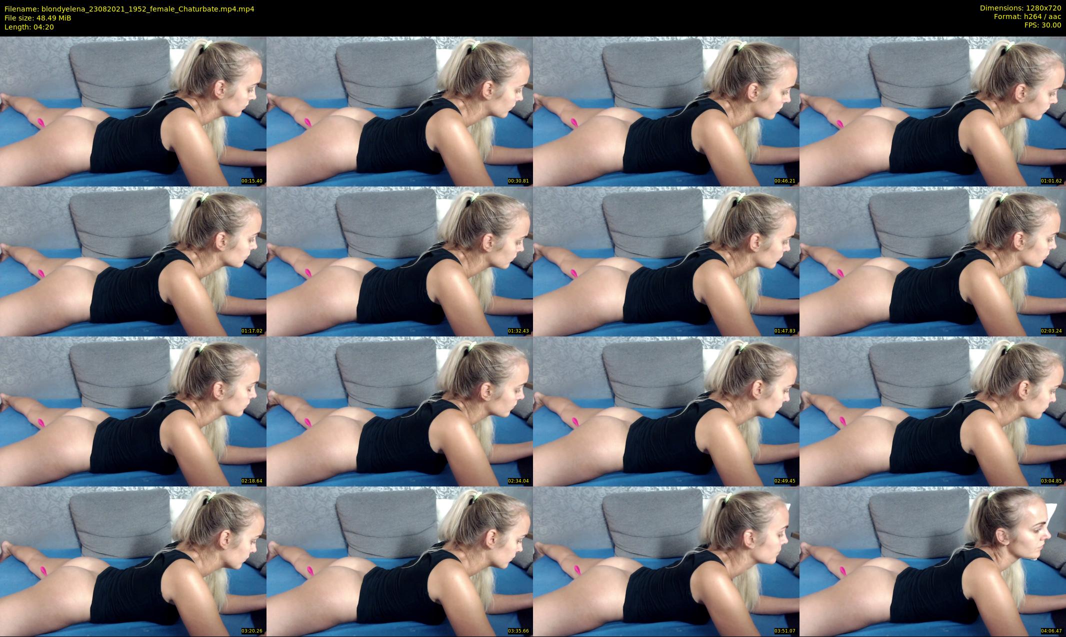 blondyelena — 5 minute Chaturbate female cam show recording, 720p, Aug 23, 2021