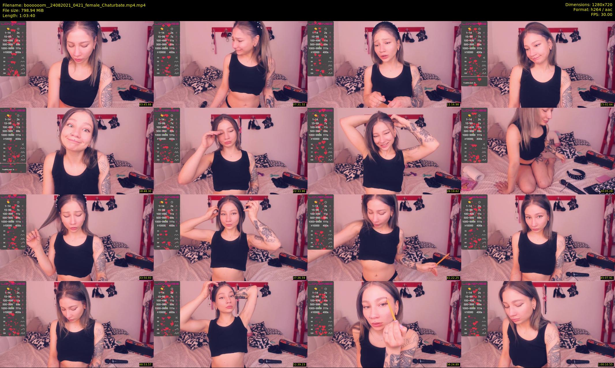 boooooom_ — 64 minute Chaturbate female cam show recording, 720p, Aug 24, 2021