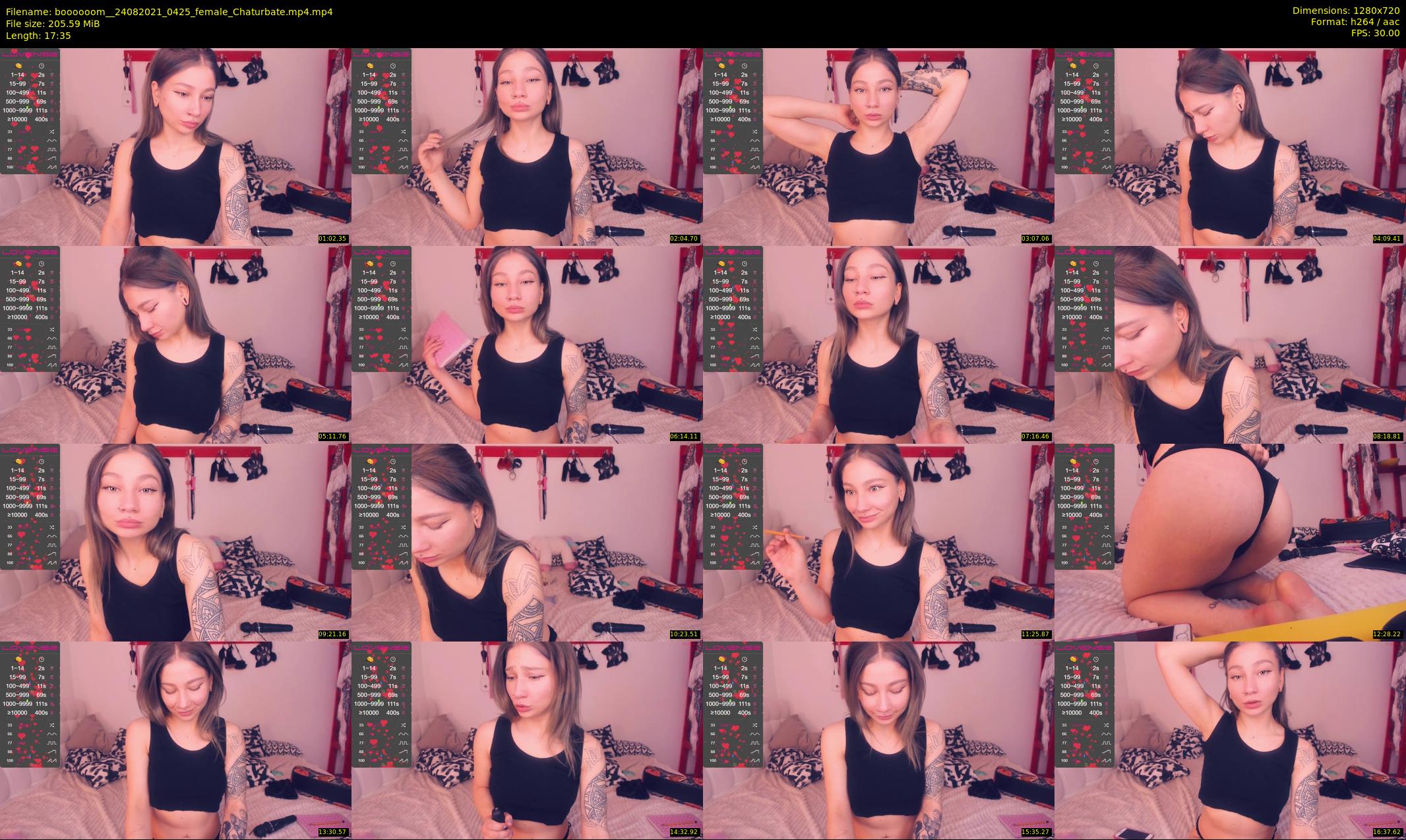 boooooom_ — 18 minute Chaturbate female cam show recording, 720p, Aug 24, 2021