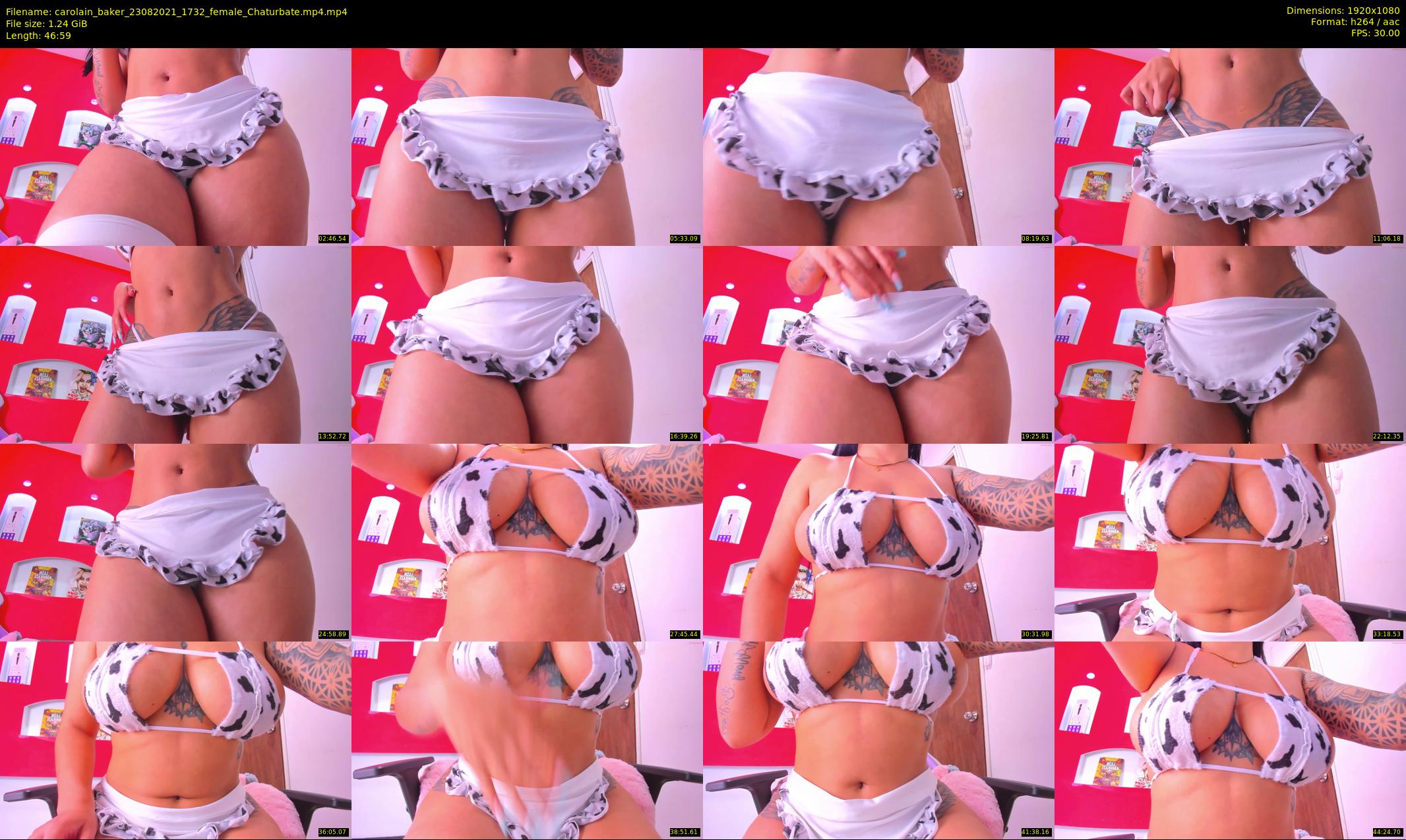 carolain_baker — 47 minute Chaturbate female cam show recording, 1080p, Aug 23, 2021