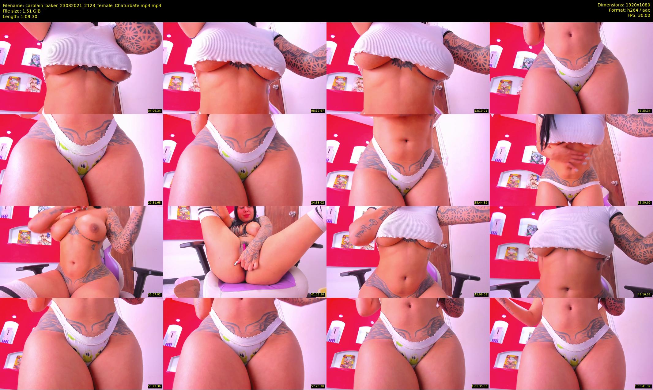 carolain_baker — 70 minute Chaturbate female cam show recording, 1080p, Aug 23, 2021