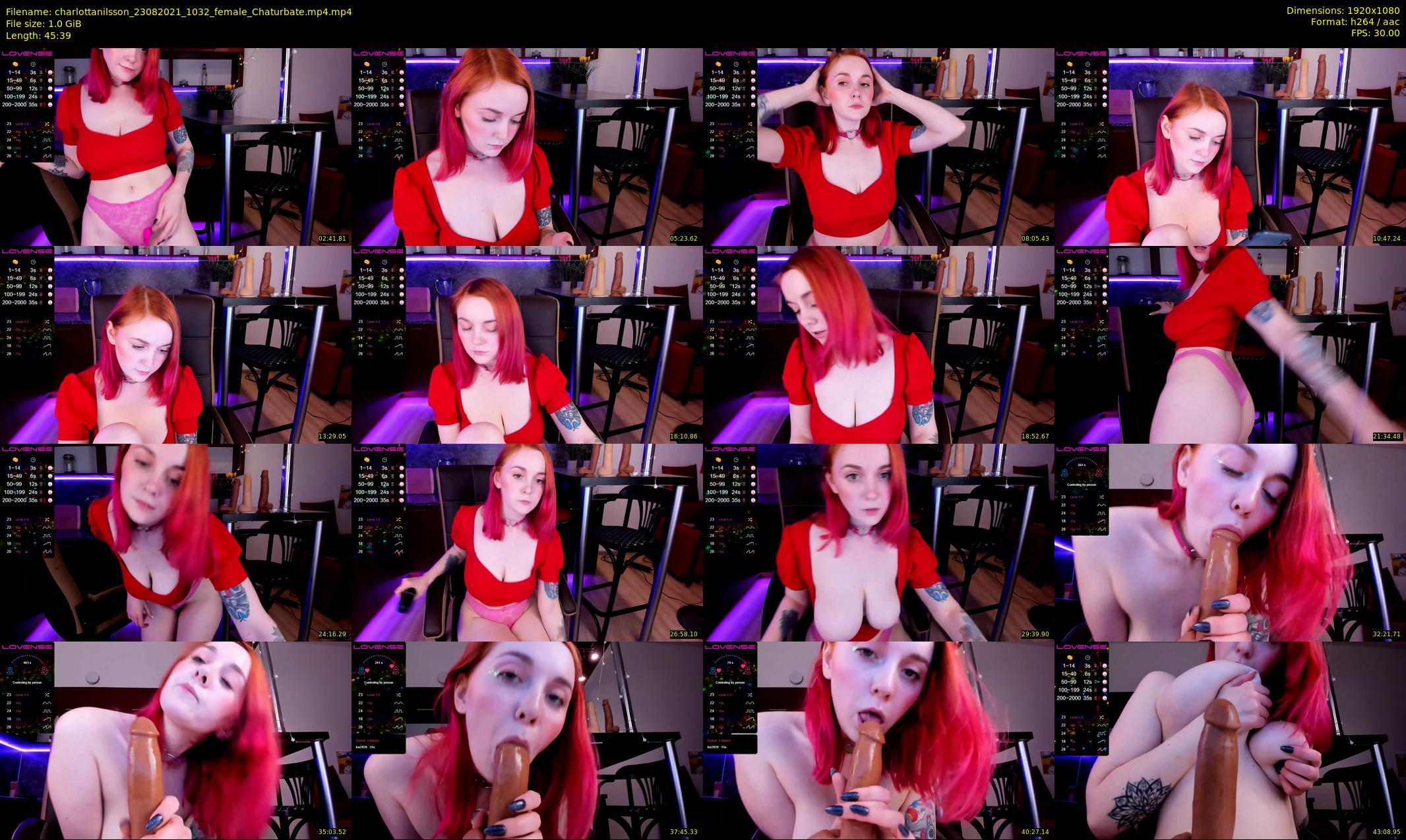 charlottanilsson — 46 minute Chaturbate female cam show recording, 1080p, Aug 23, 2021