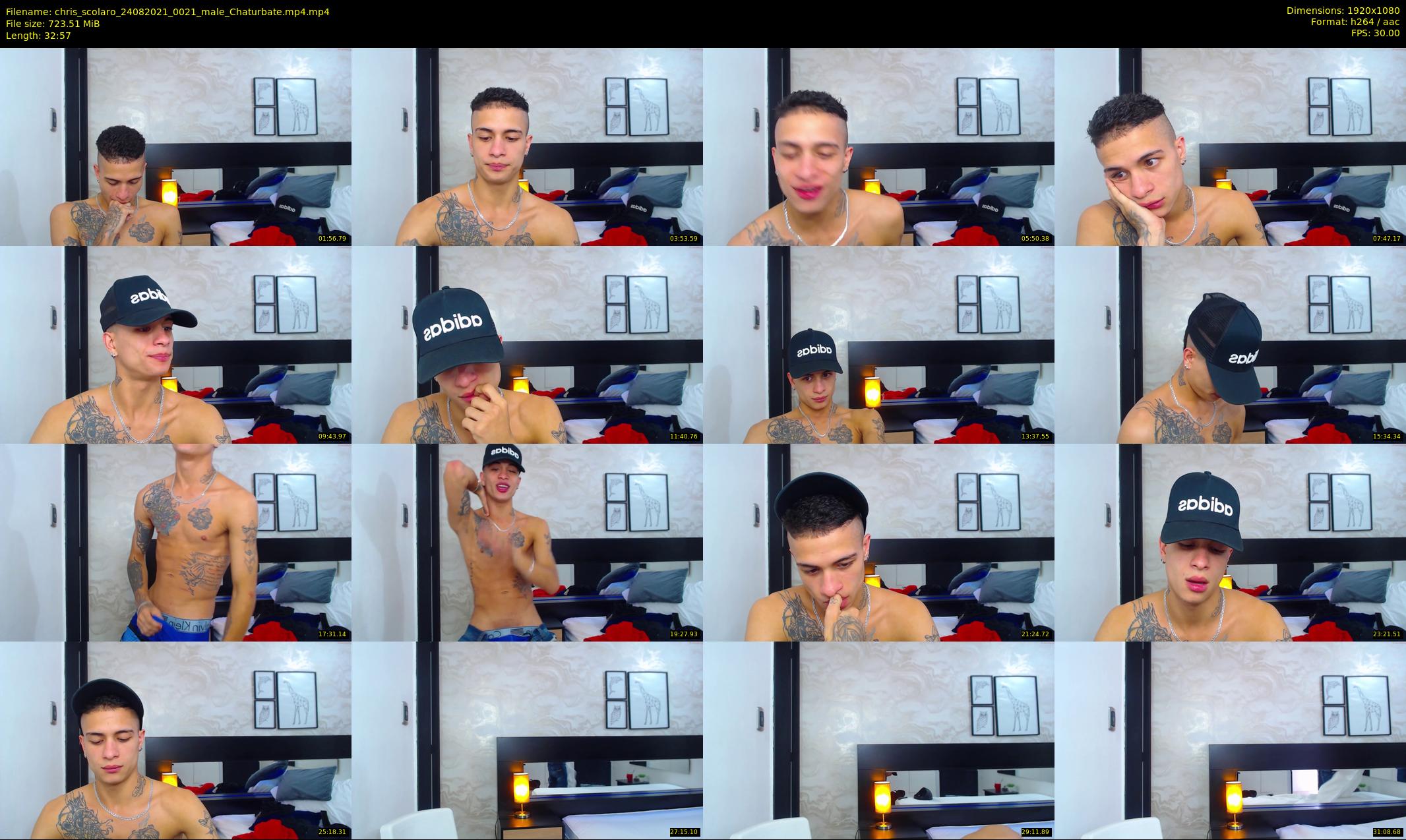 chris_scolaro — 33 minute Chaturbate male cam show recording, 1080p, Aug 24, 2021