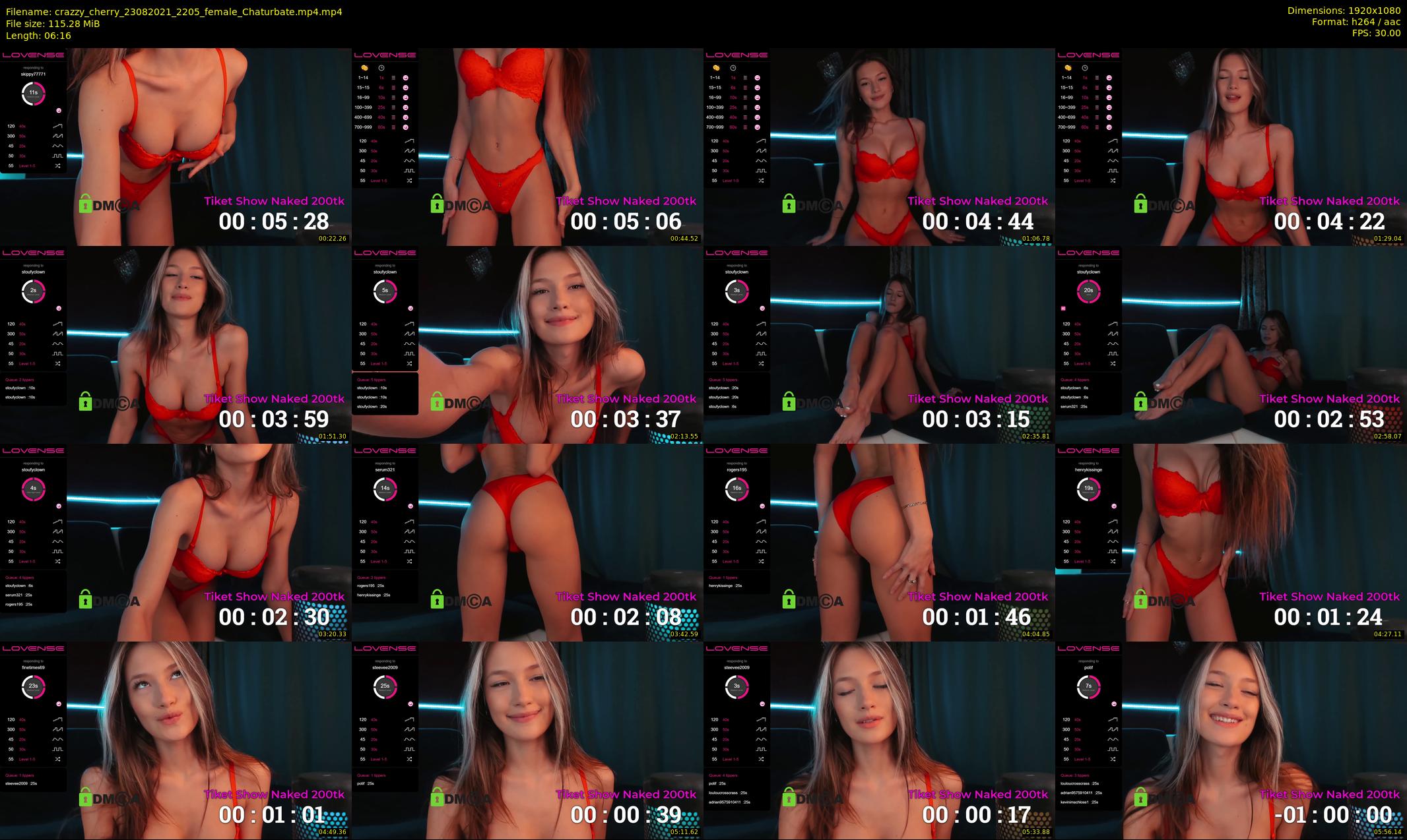 crazzy_cherry — 7 minute Chaturbate female cam show recording, 1080p, Aug 23, 2021