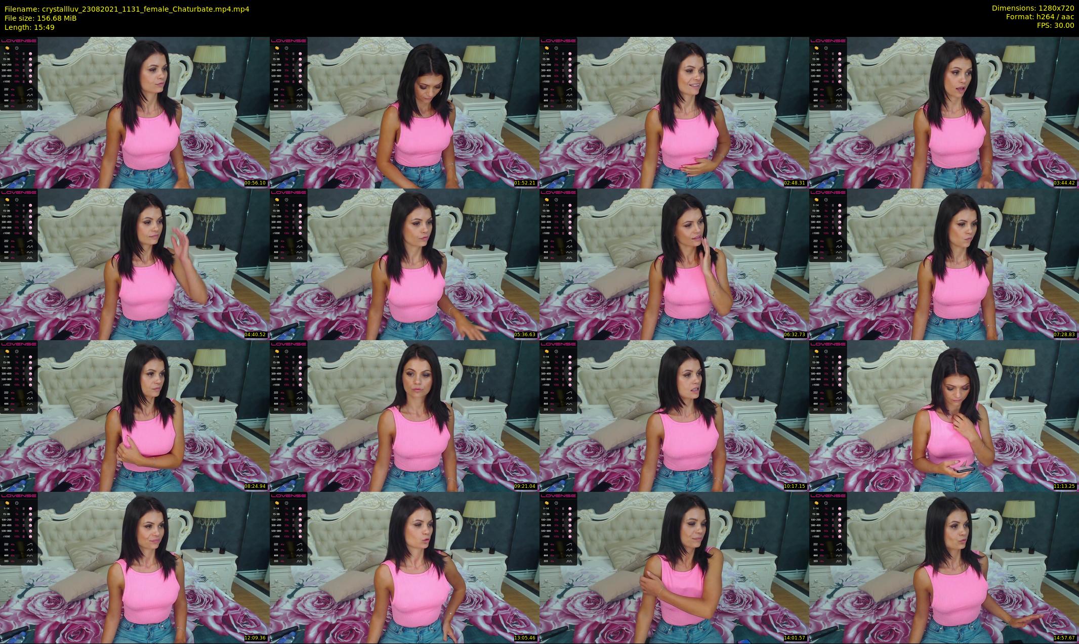 crystallluv — 16 minute Chaturbate female cam show recording, 720p, Aug 23, 2021