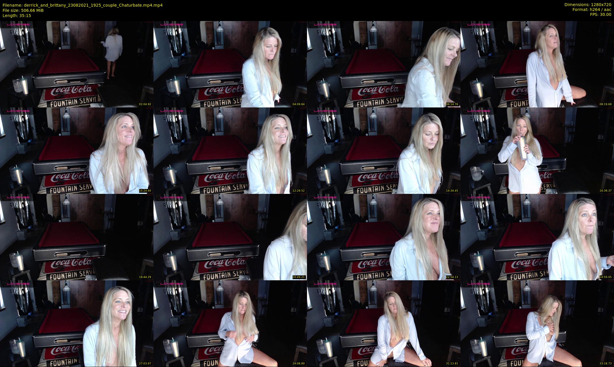 derrick_and_brittany — 36 minute Chaturbate couple cam show recording, 720p, Aug 23, 2021