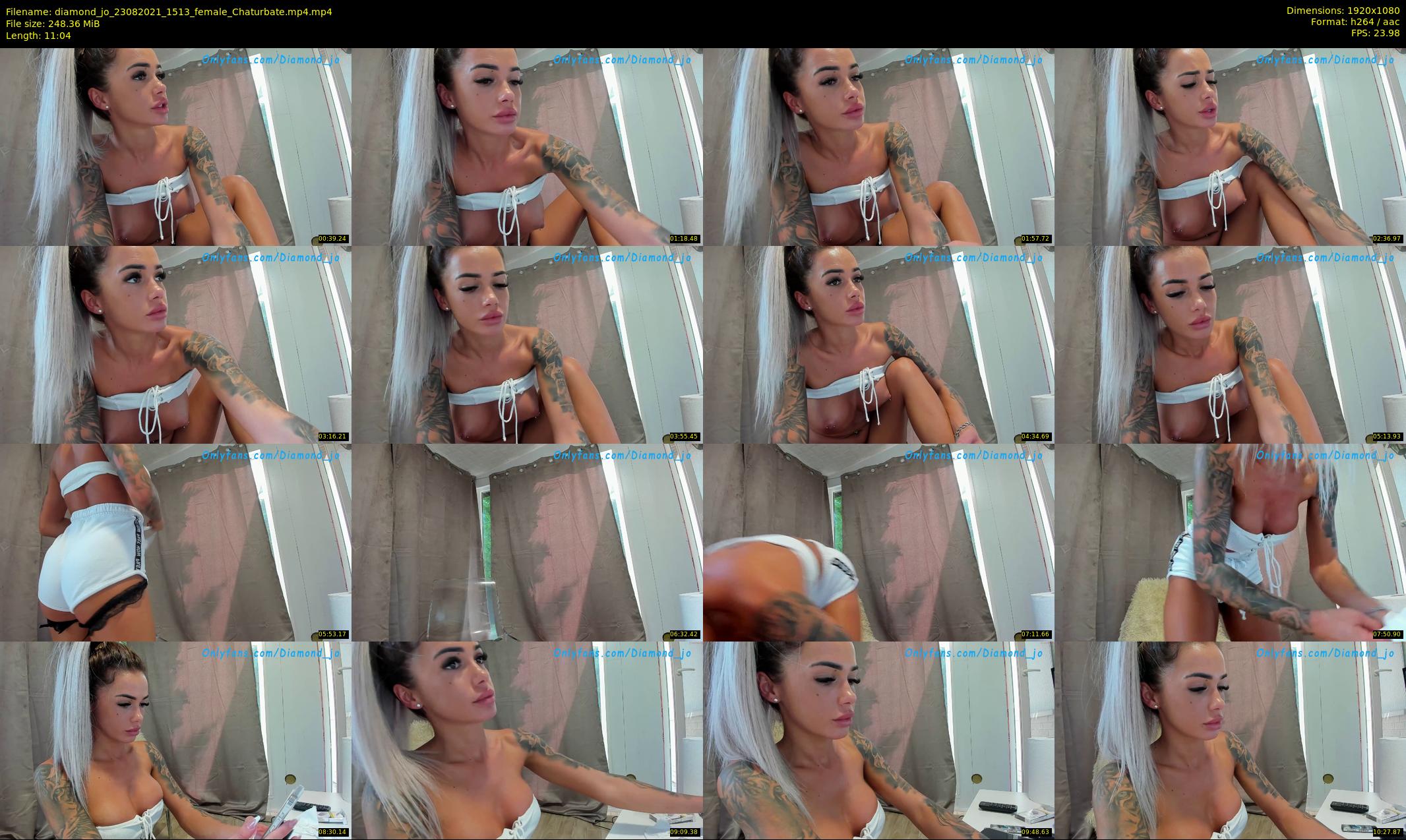 diamond_jo — 12 minute Chaturbate female cam show recording, 1080p, Aug 23, 2021