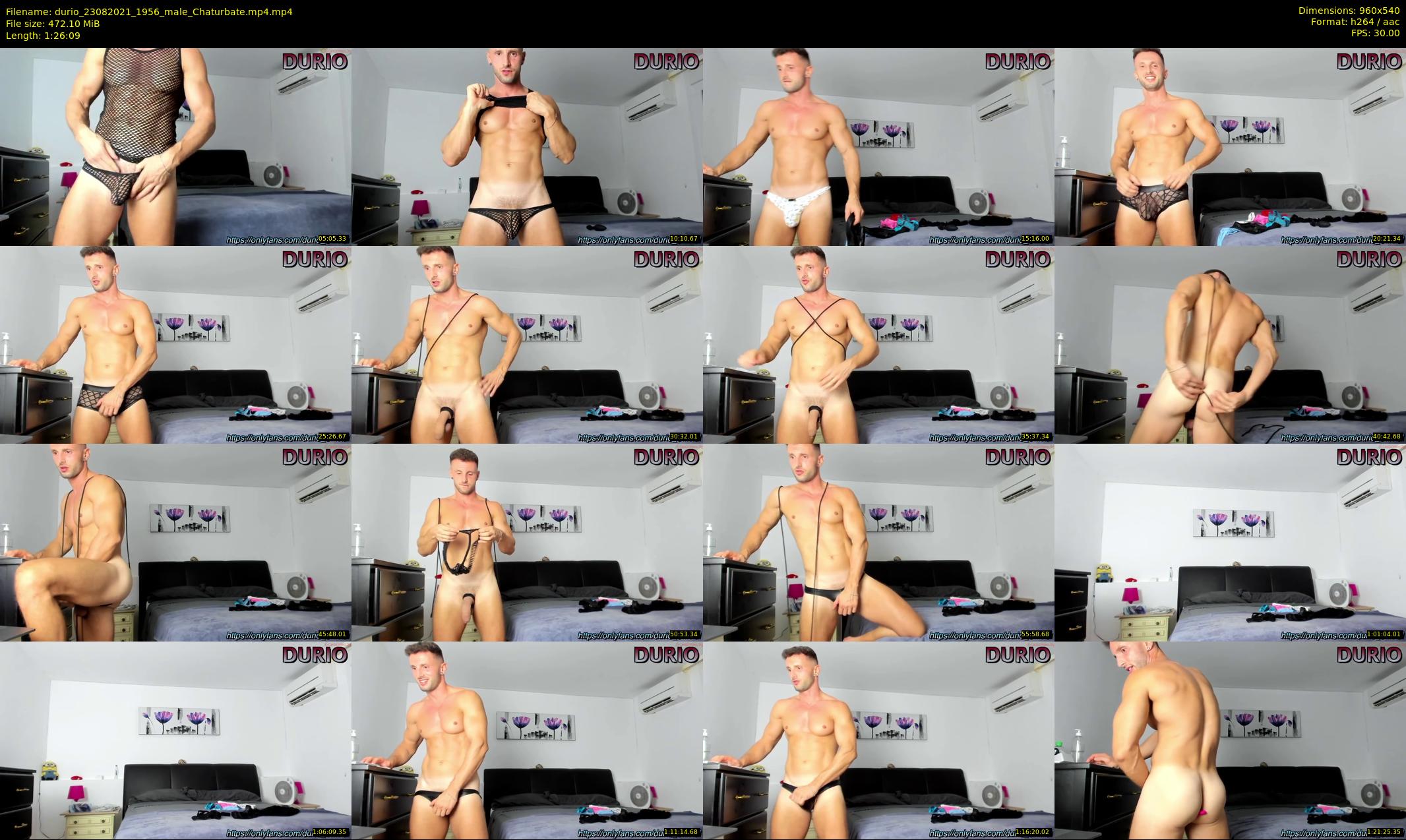 durio — 87 minute Chaturbate male cam show recording, 480p, Aug 23, 2021