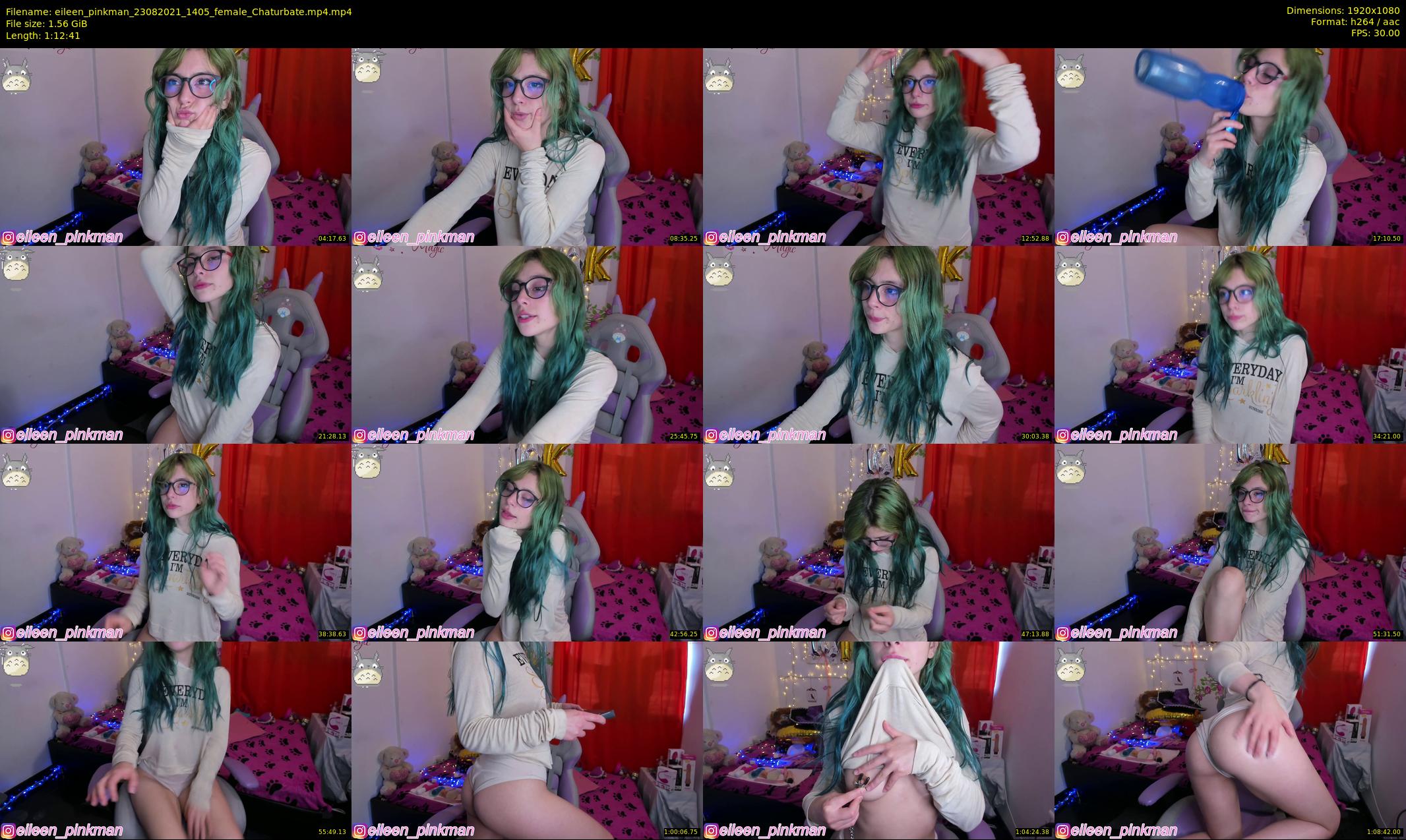 eileen_pinkman — 73 minute Chaturbate female cam show recording, 1080p, Aug 23, 2021