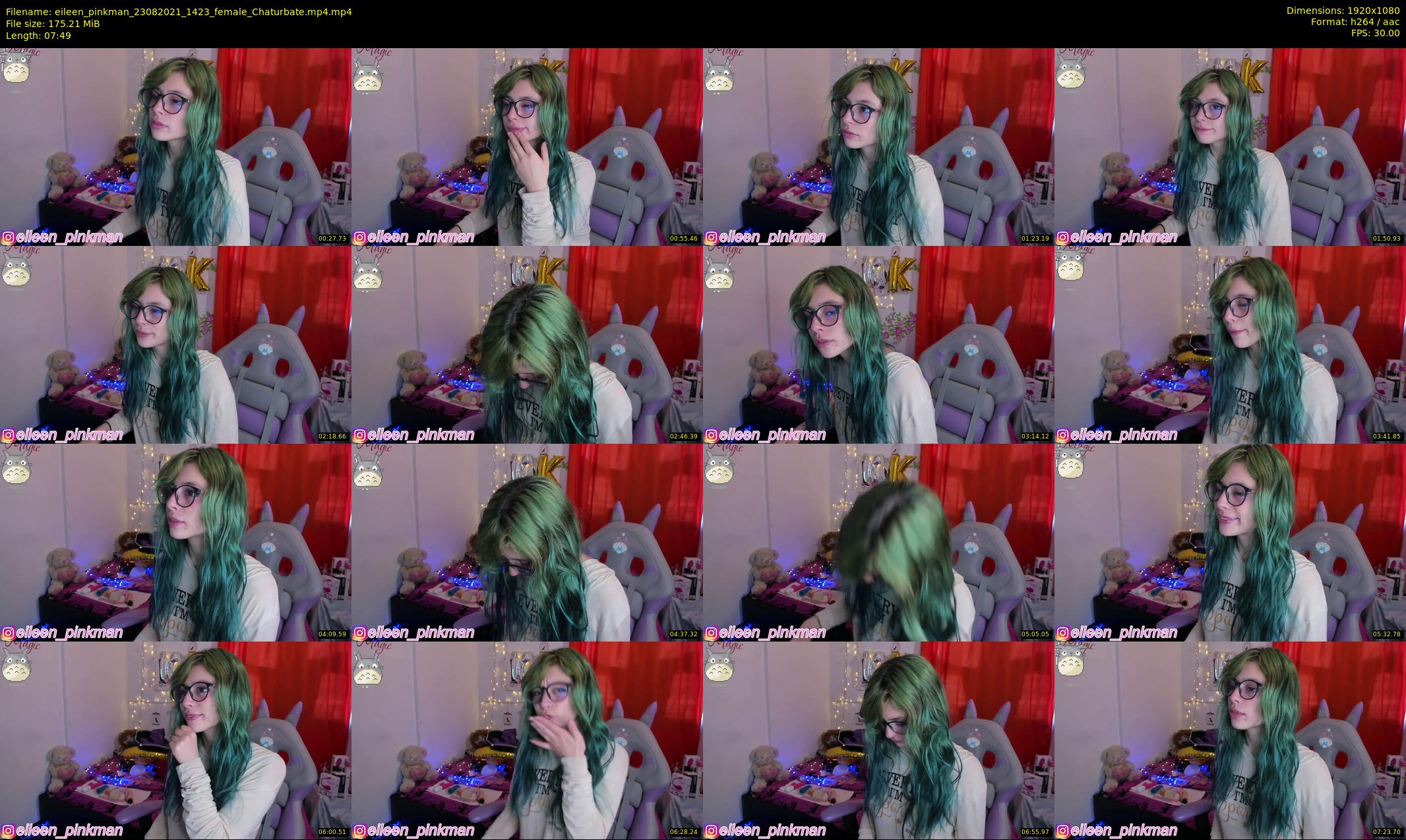 eileen_pinkman — 8 minute Chaturbate female cam show recording, 1080p, Aug 23, 2021