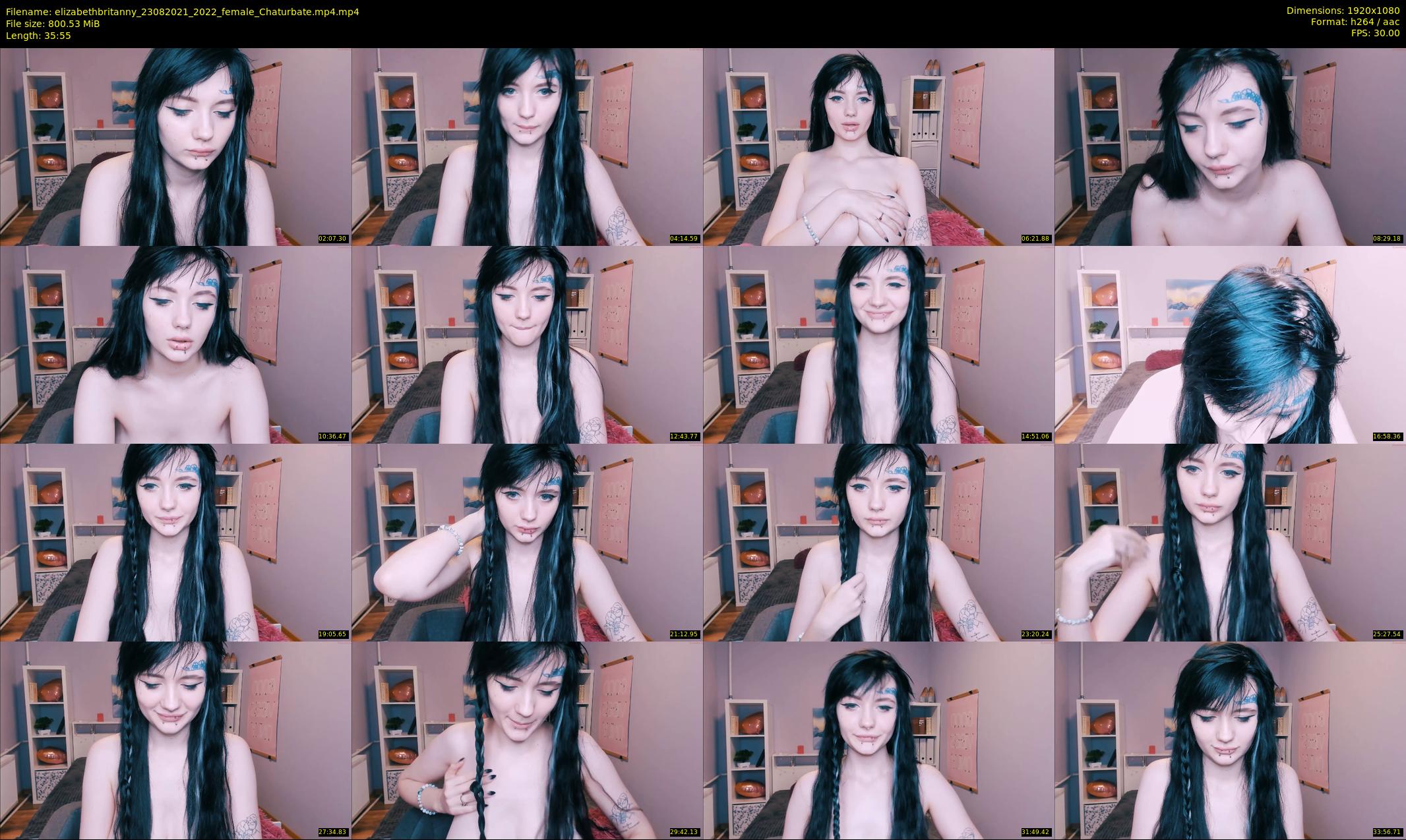 elizabethbritanny — 36 minute Chaturbate female cam show recording, 1080p, Aug 23, 2021