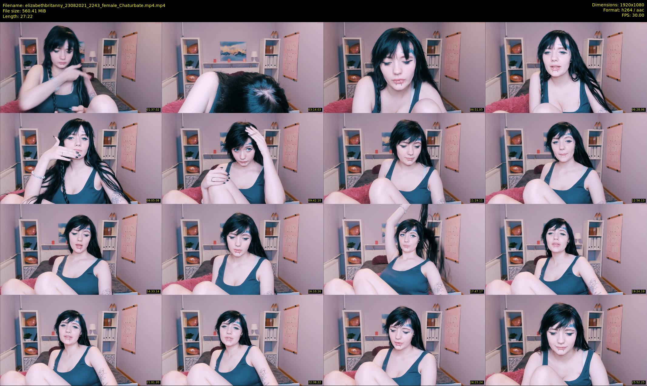 elizabethbritanny — 28 minute Chaturbate female cam show recording, 1080p, Aug 23, 2021