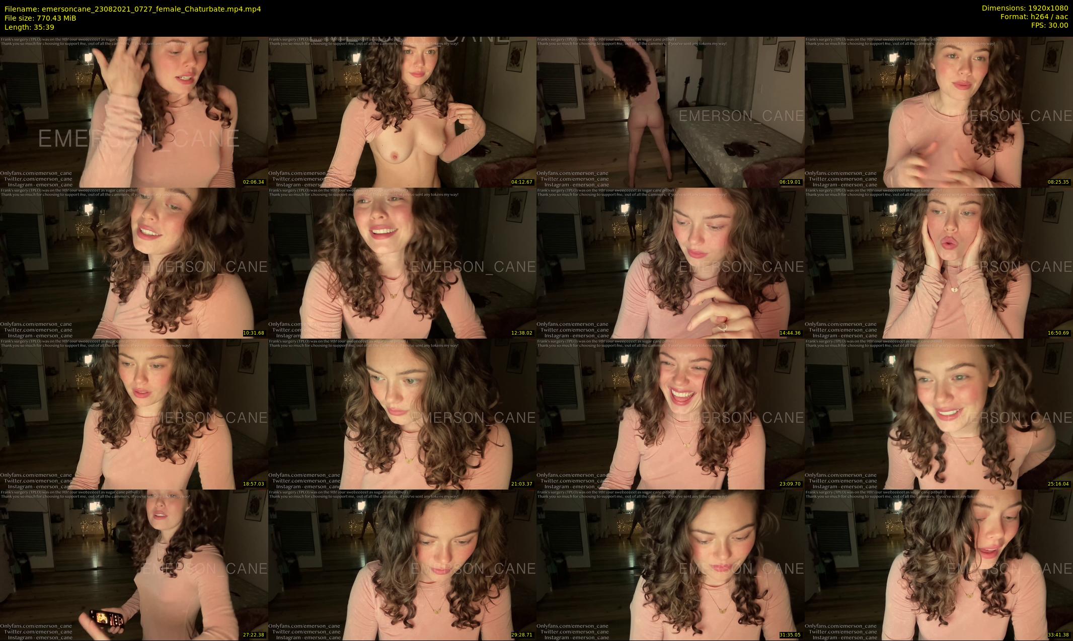 emersoncane — 36 minute Chaturbate female cam show recording, 1080p, Aug 23, 2021