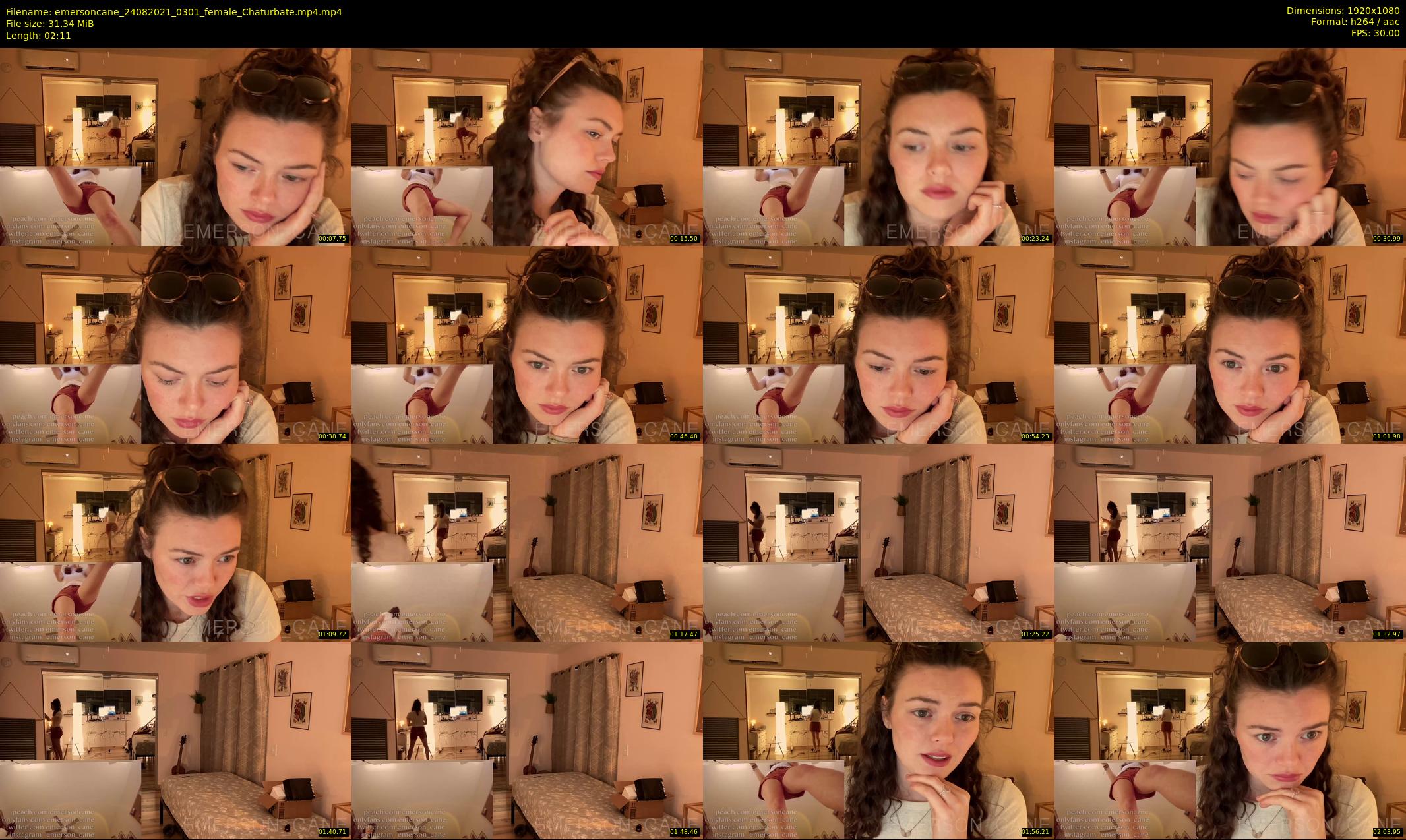 emersoncane — 3 minute Chaturbate female cam show recording, 1080p, Aug 24, 2021