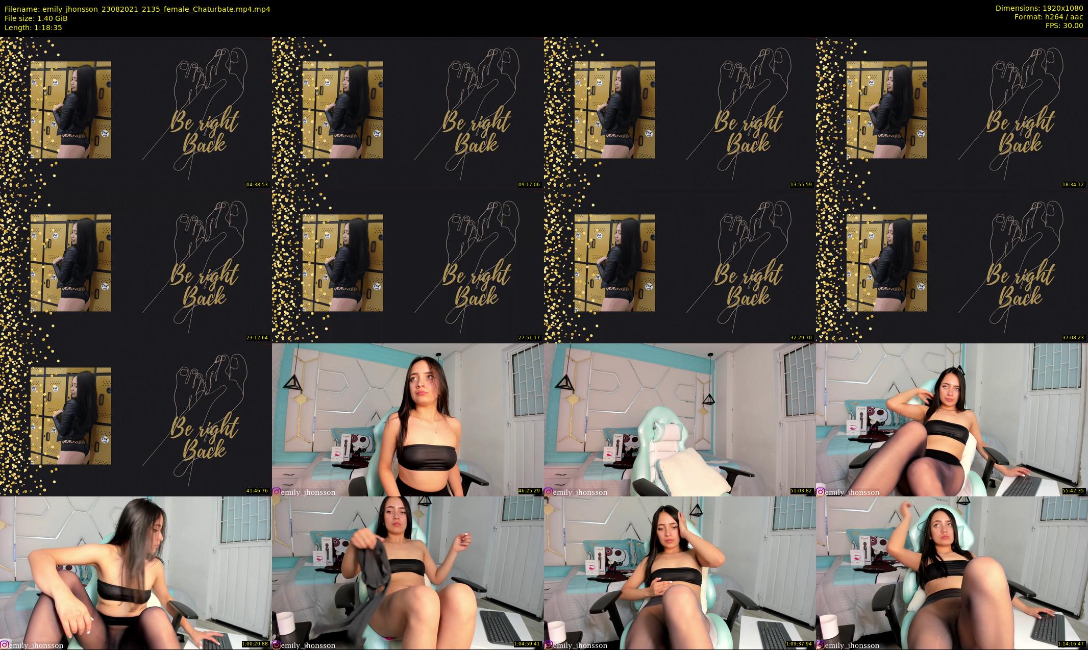 emily_jhonsson — 79 minute Chaturbate female cam show recording, 1080p, Aug 23, 2021