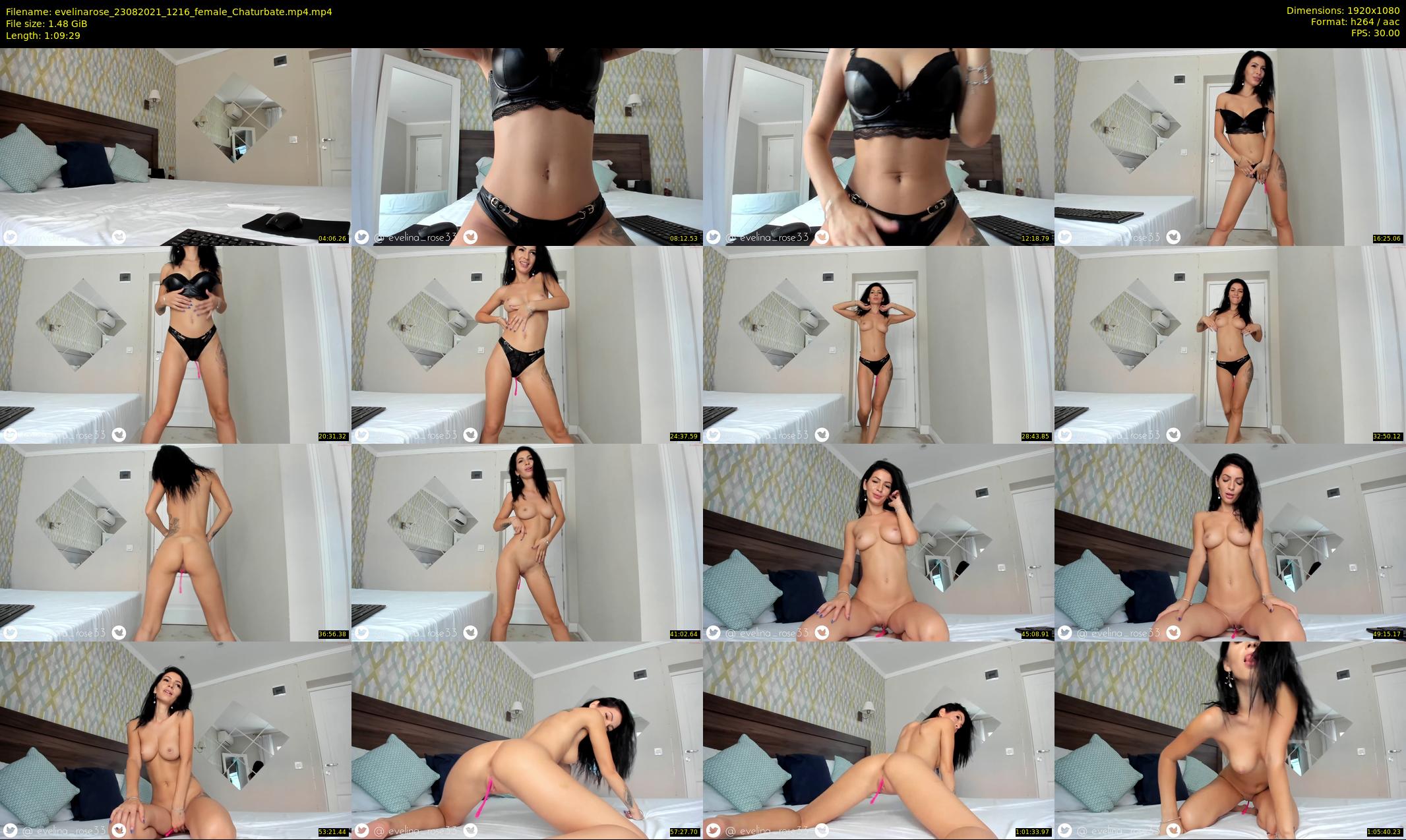 evelinarose — 70 minute Chaturbate female cam show recording, 1080p, Aug 23, 2021