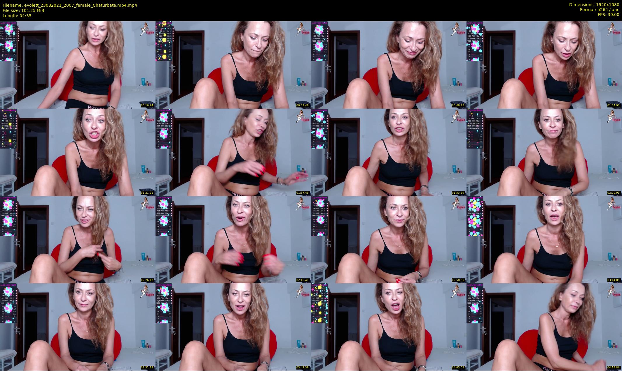 evolett — 5 minute Chaturbate female cam show recording, 1080p, Aug 23, 2021