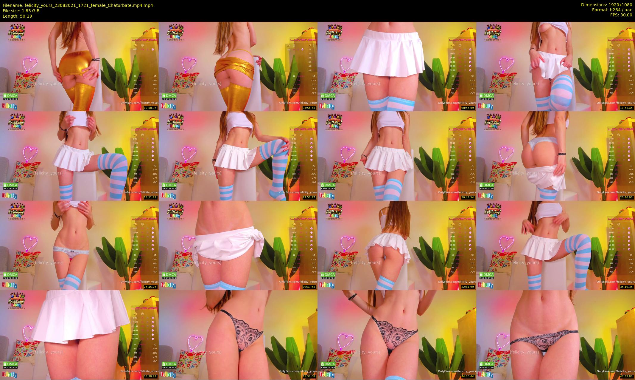felicity_yours — 51 minute Chaturbate female cam show recording, 1080p, Aug 23, 2021