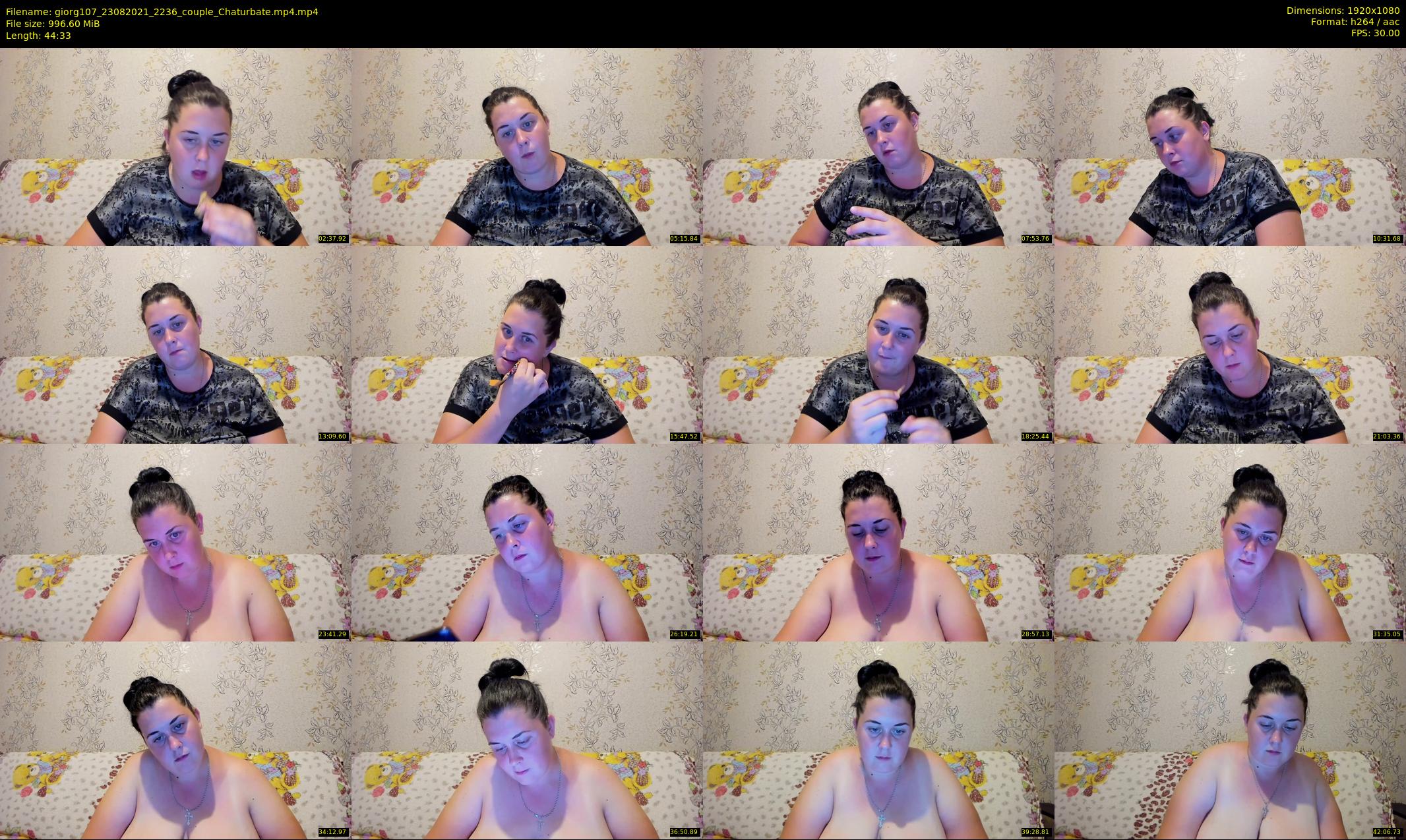 giorg107 — 45 minute Chaturbate couple cam show recording, 1080p, Aug 23, 2021