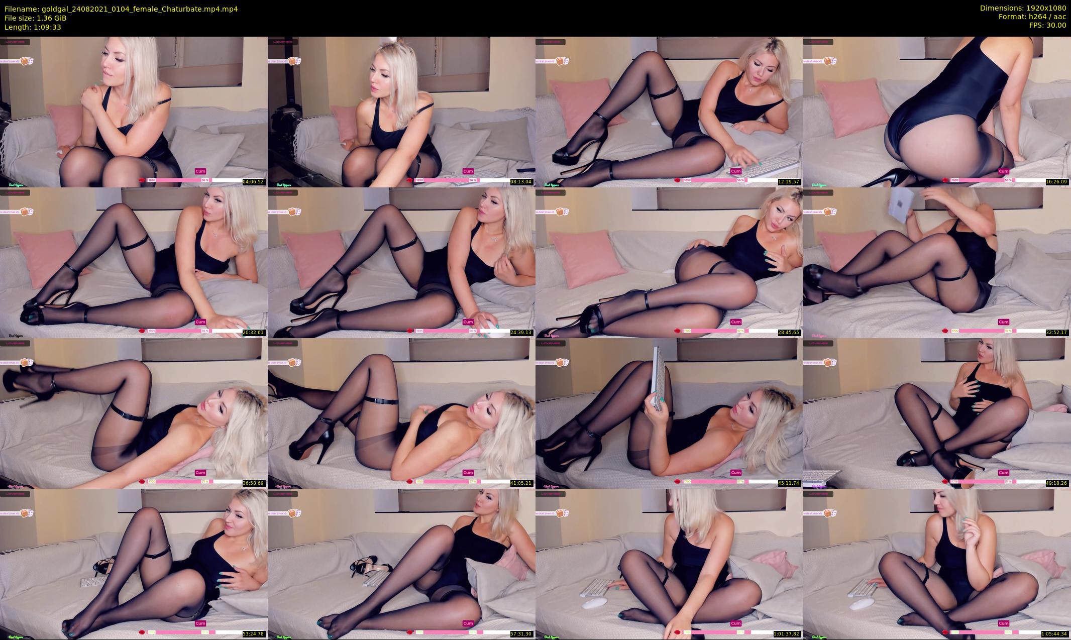 goldgal — 70 minute Chaturbate female cam show recording, 1080p, Aug 24, 2021