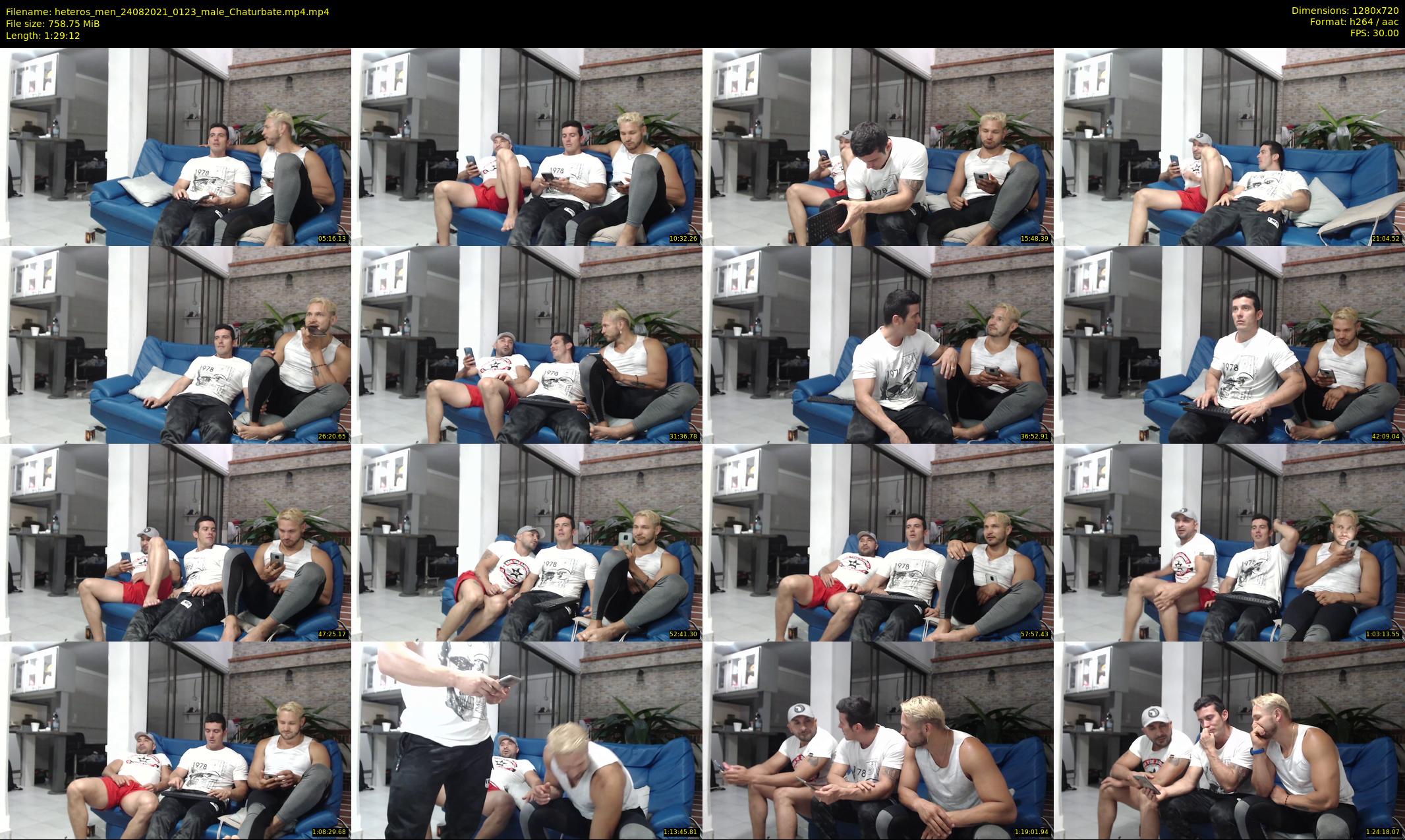 heteros_men — 90 minute Chaturbate male cam show recording, 720p, Aug 24, 2021