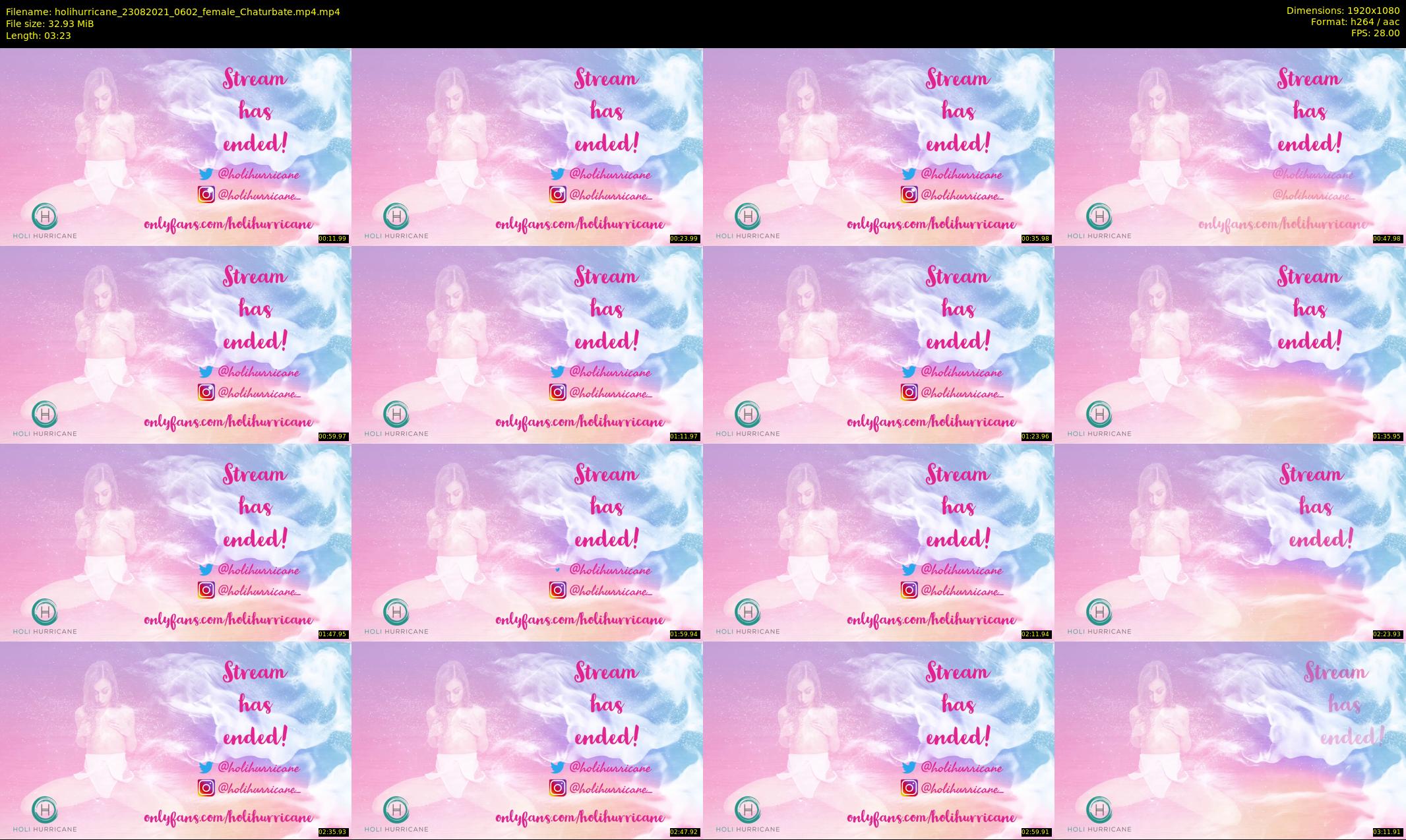 holihurricane — 4 minute Chaturbate female cam show recording, 1080p, Aug 23, 2021