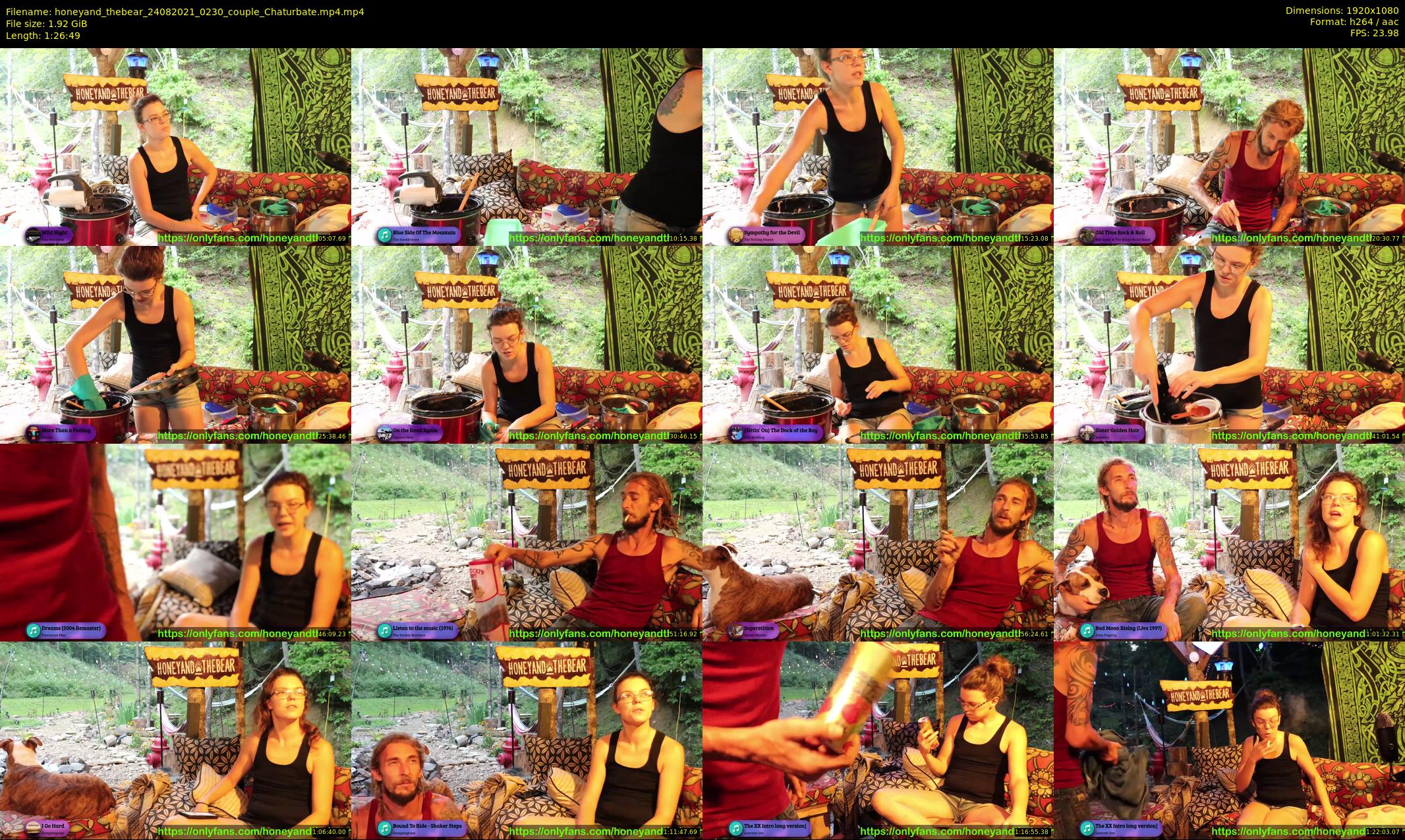 honeyand_thebear — 87 minute Chaturbate couple cam show recording, 1080p, Aug 24, 2021