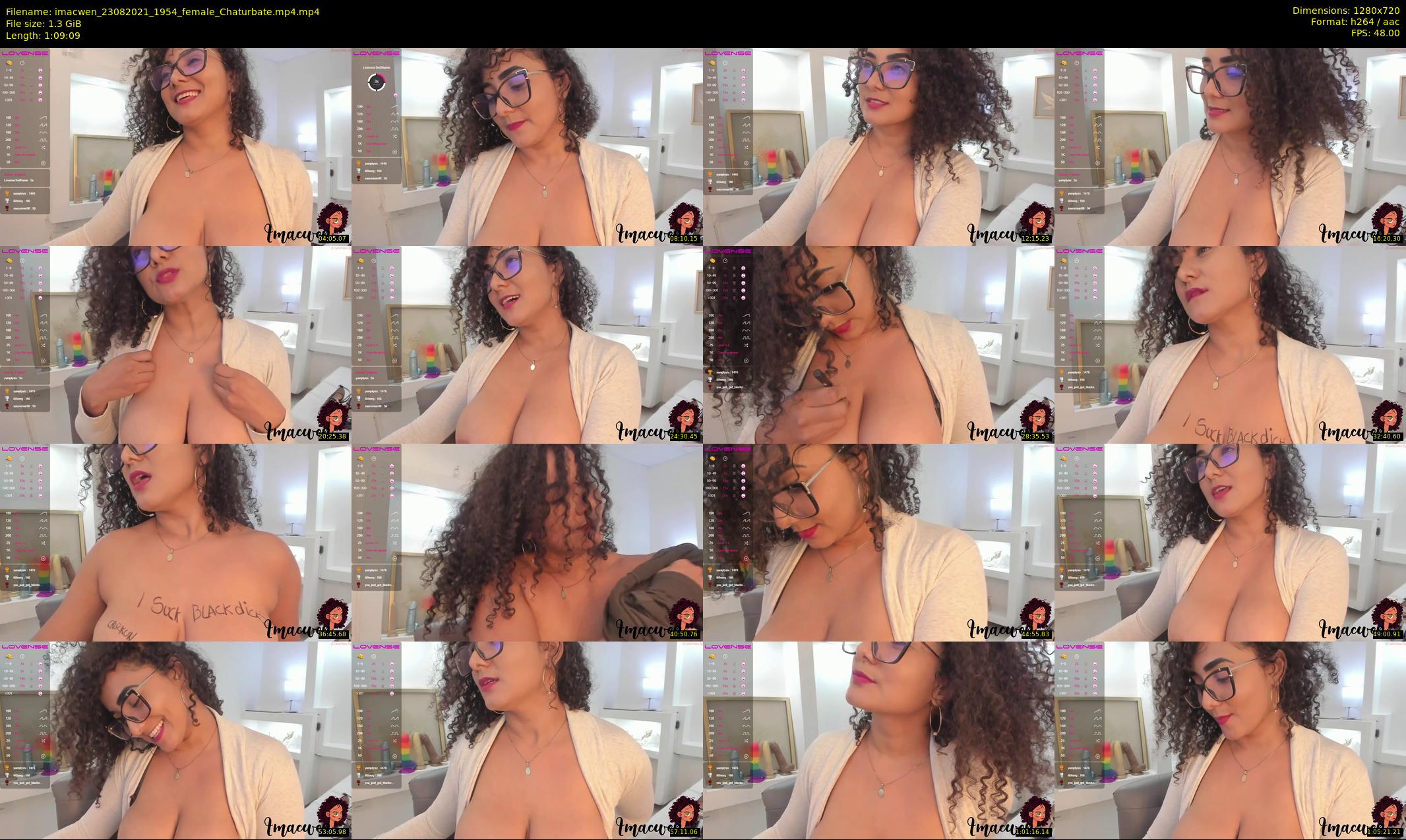 imacwen — 70 minute Chaturbate female cam show recording, 720p, Aug 23, 2021