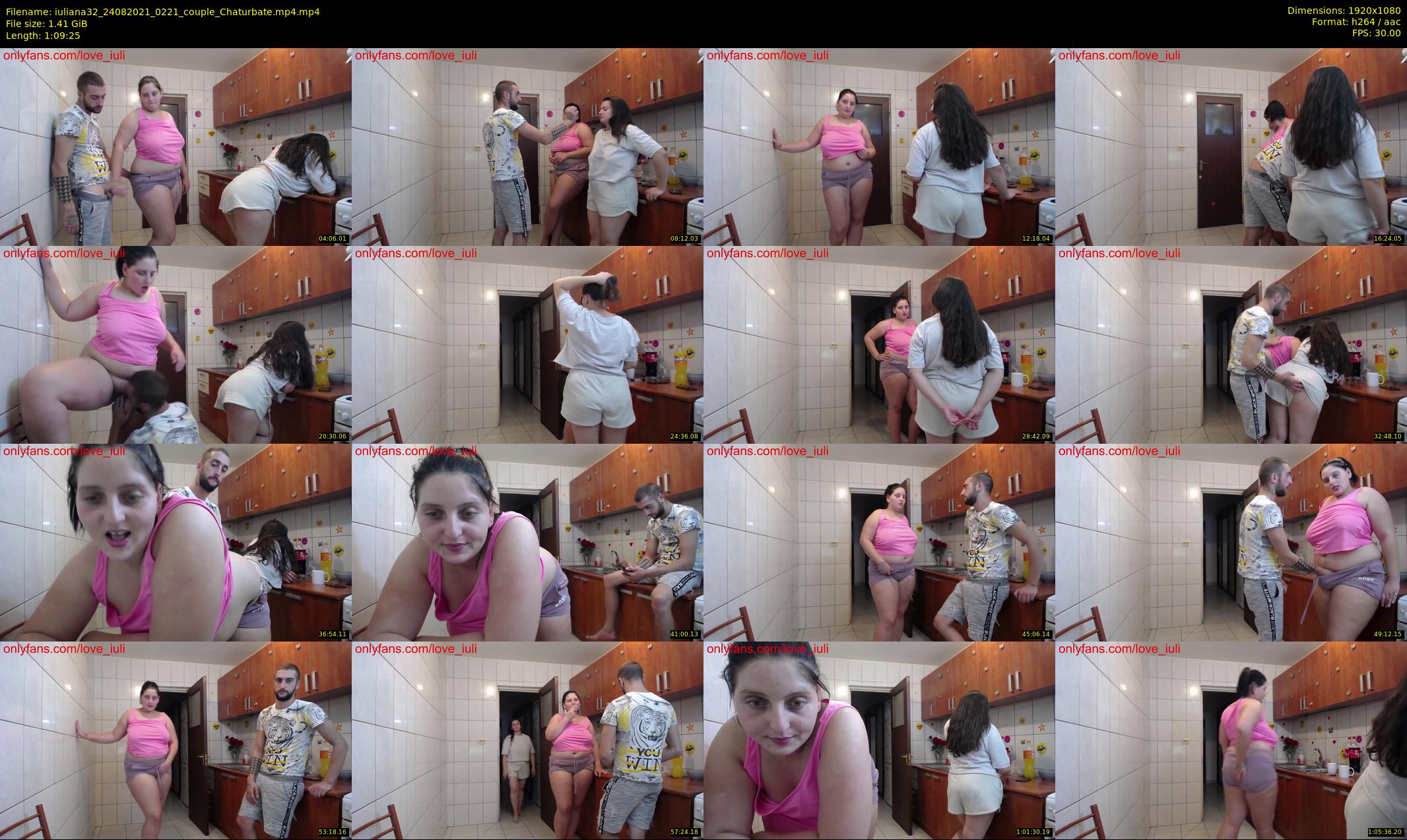 iuliana32 — 70 minute Chaturbate couple cam show recording, 1080p, Aug 24, 2021