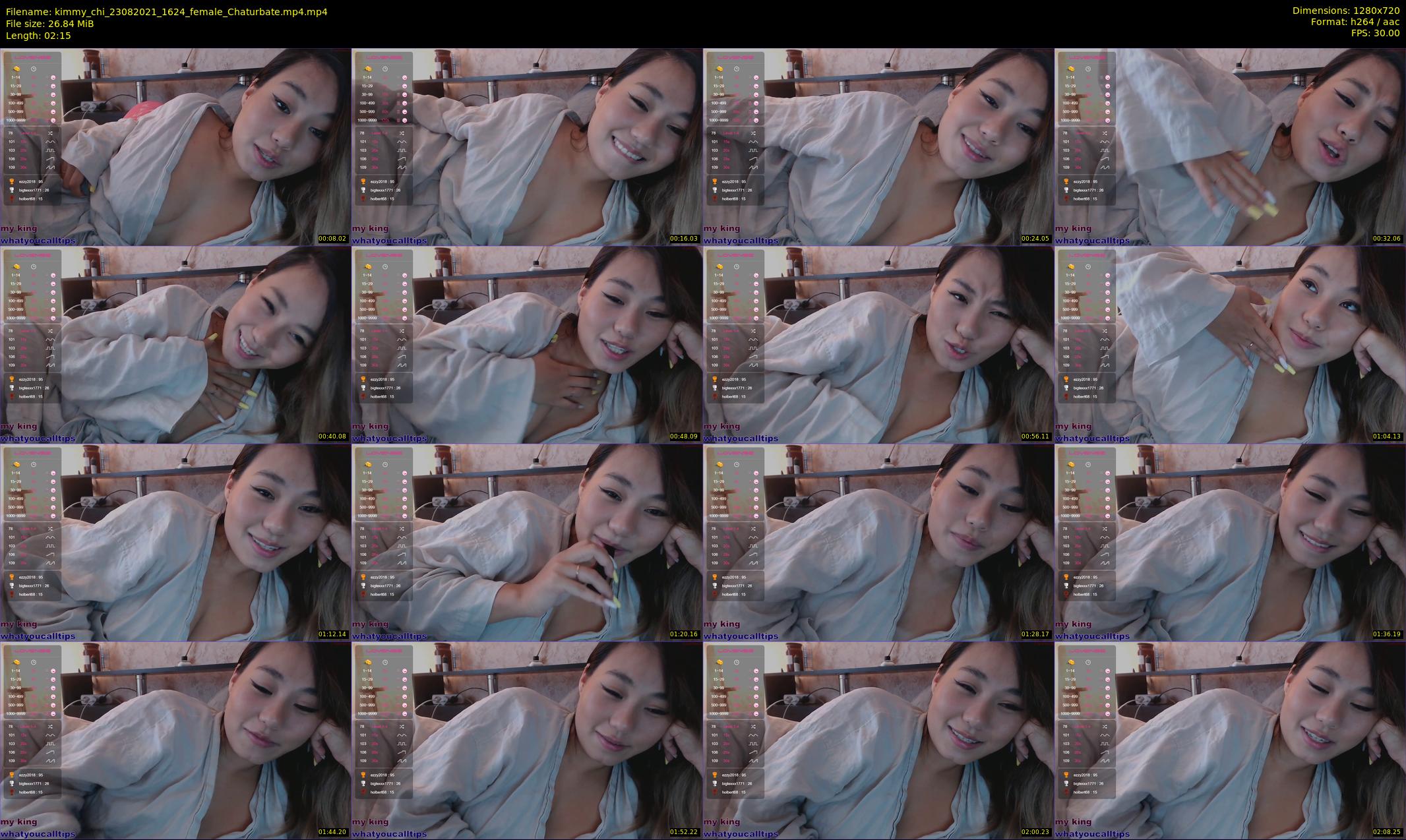 kimmy_chi — 3 minute Chaturbate female cam show recording, 720p, Aug 23, 2021