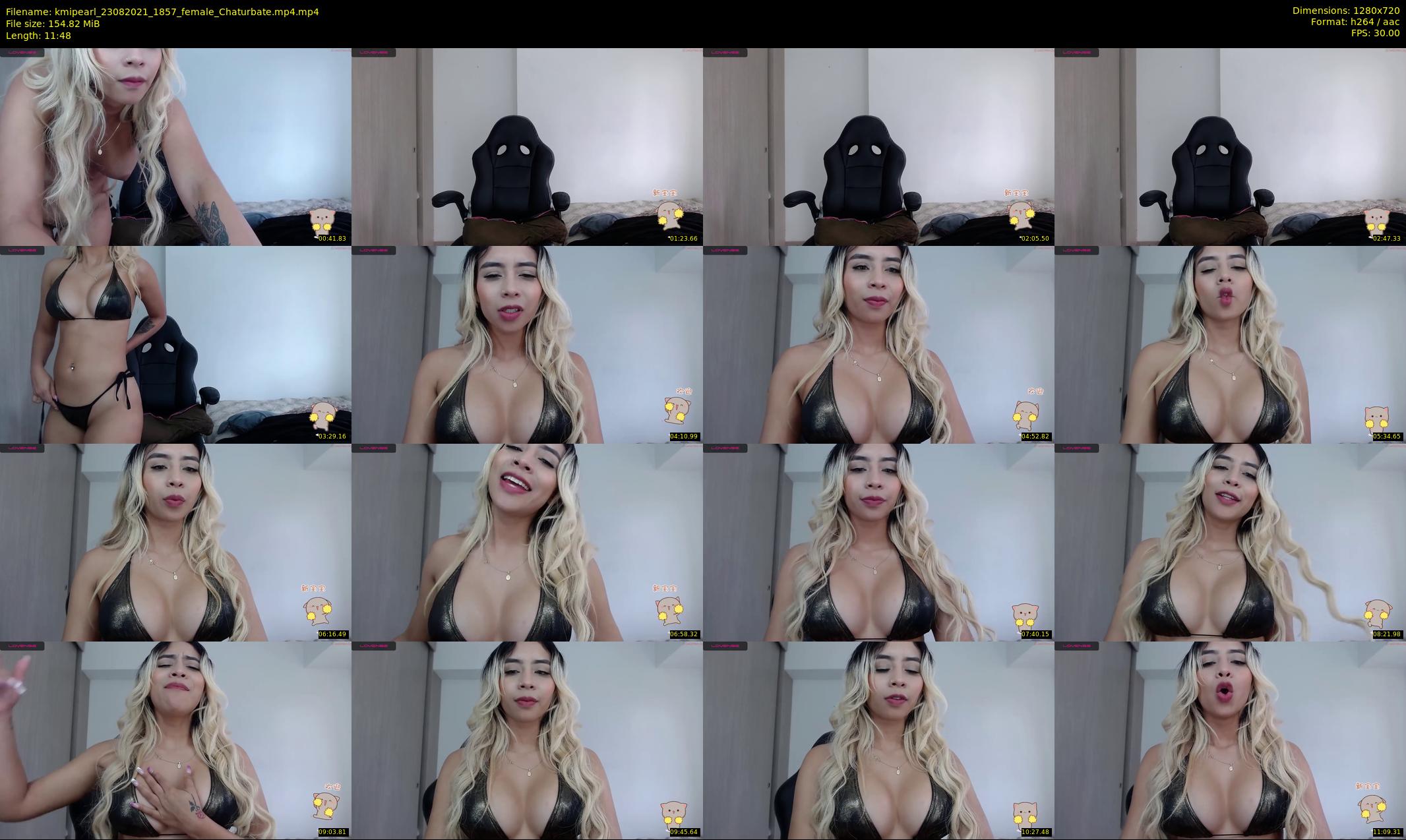 kmipearl — 12 minute Chaturbate female cam show recording, 720p, Aug 23, 2021