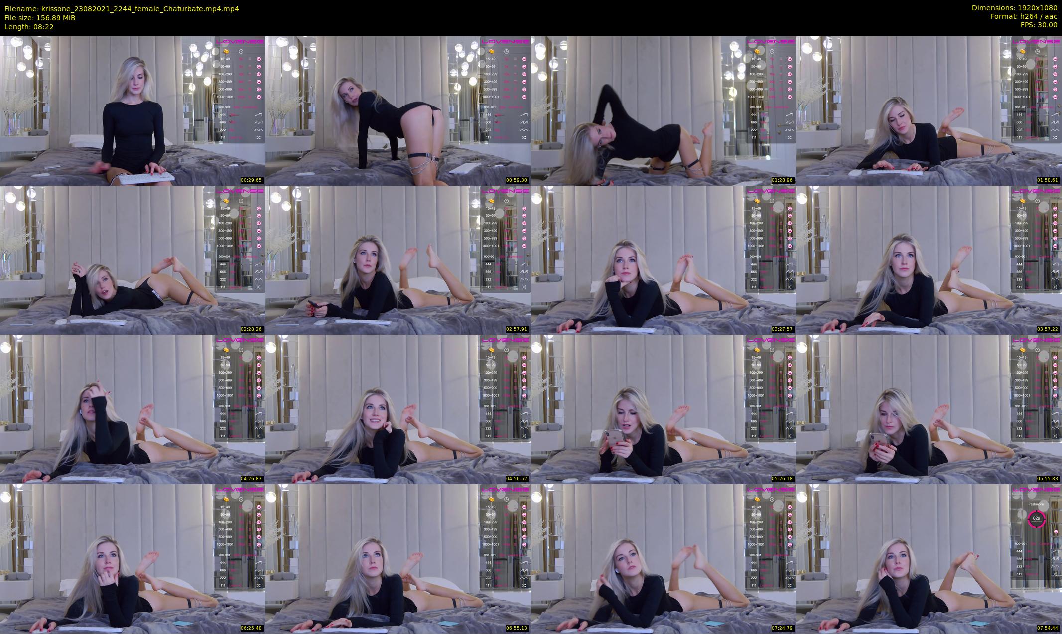 krissone — 9 minute Chaturbate female cam show recording, 1080p, Aug 23, 2021