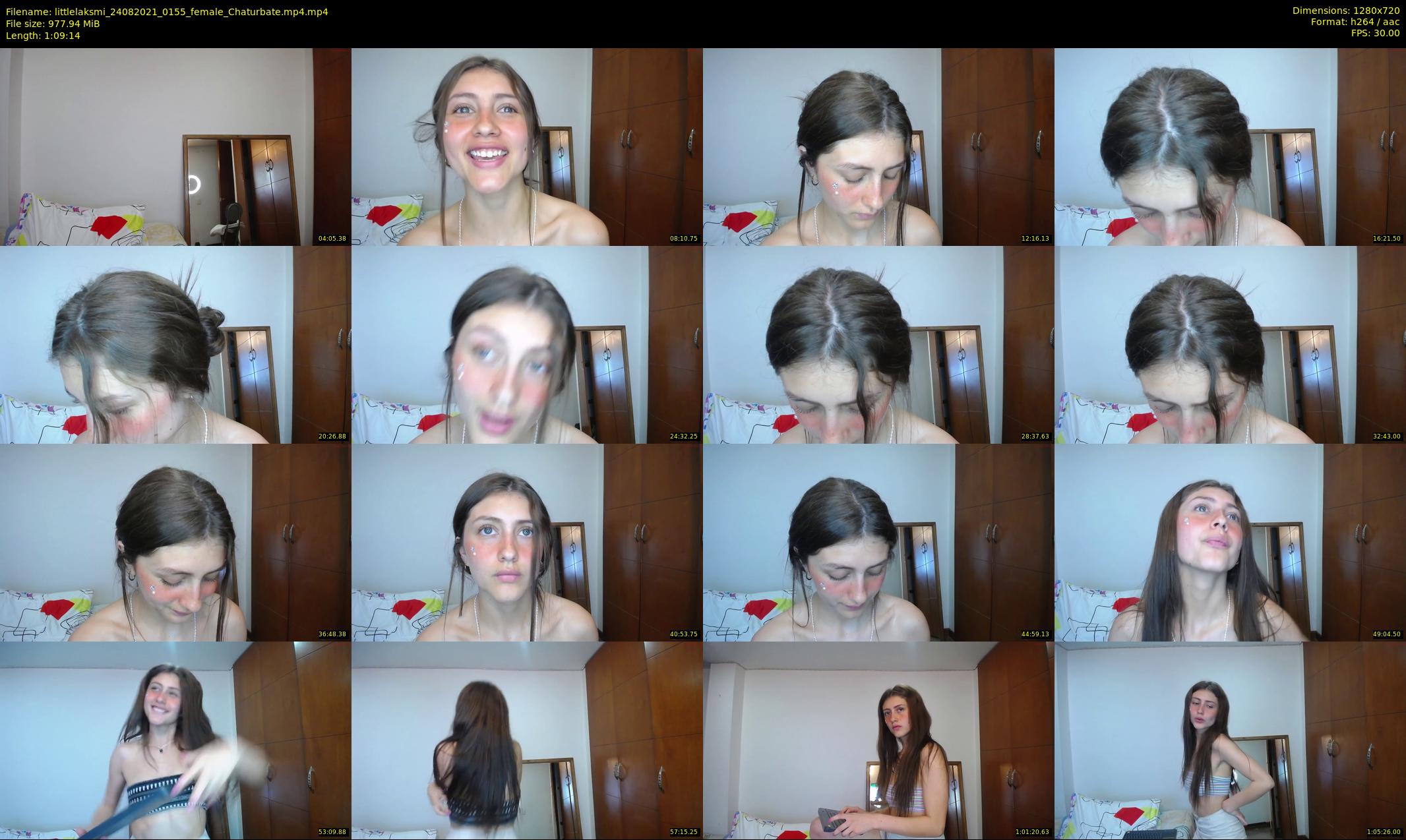 littlelaksmi — 70 minute Chaturbate female cam show recording, 720p, Aug 24, 2021
