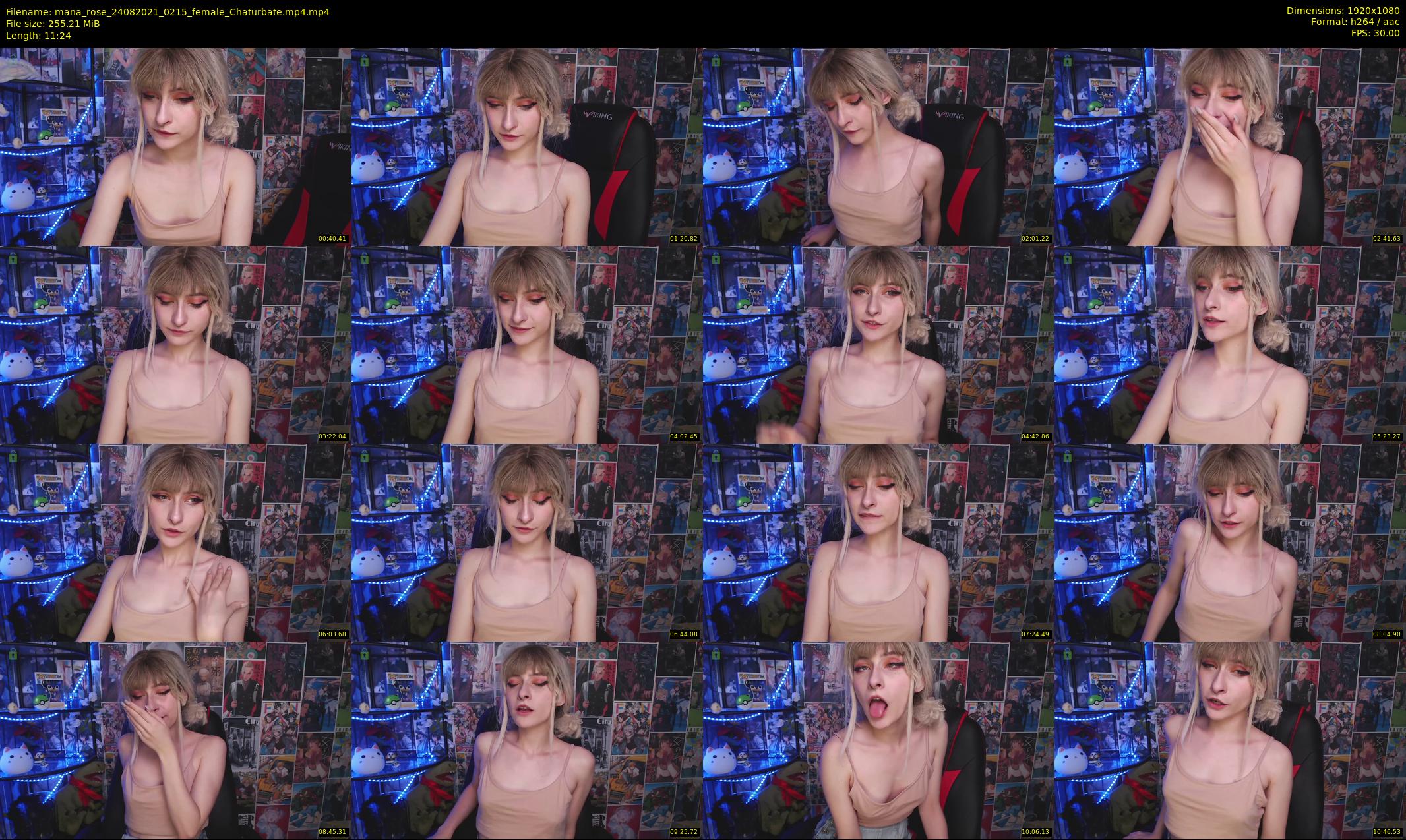mana_rose — 12 minute Chaturbate female cam show recording, 1080p, Aug 24, 2021
