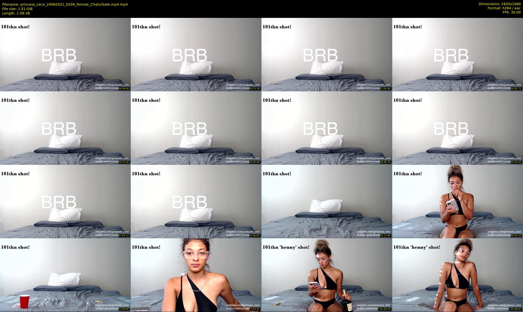 princess_cece — 70 minute Chaturbate female cam show recording, 1080p, Aug 24, 2021