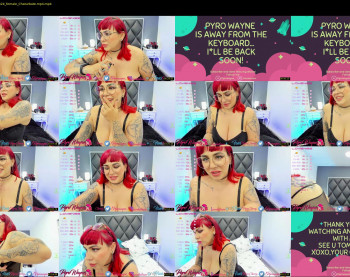 pyrowayne — 55 minute Chaturbate female cam show recording, 1080p, Aug 24, 2021