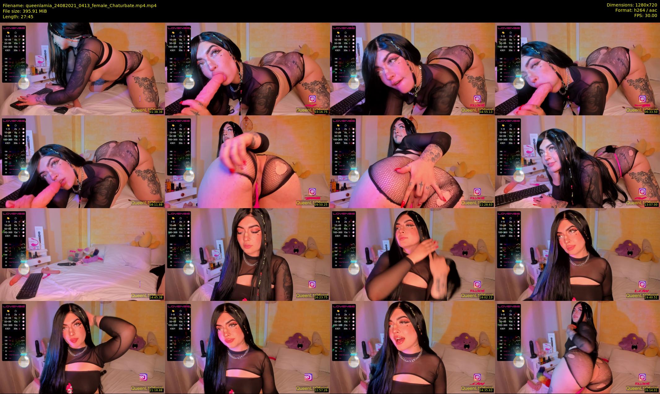 queenlamia — 28 minute Chaturbate female cam show recording, 720p, Aug 24, 2021
