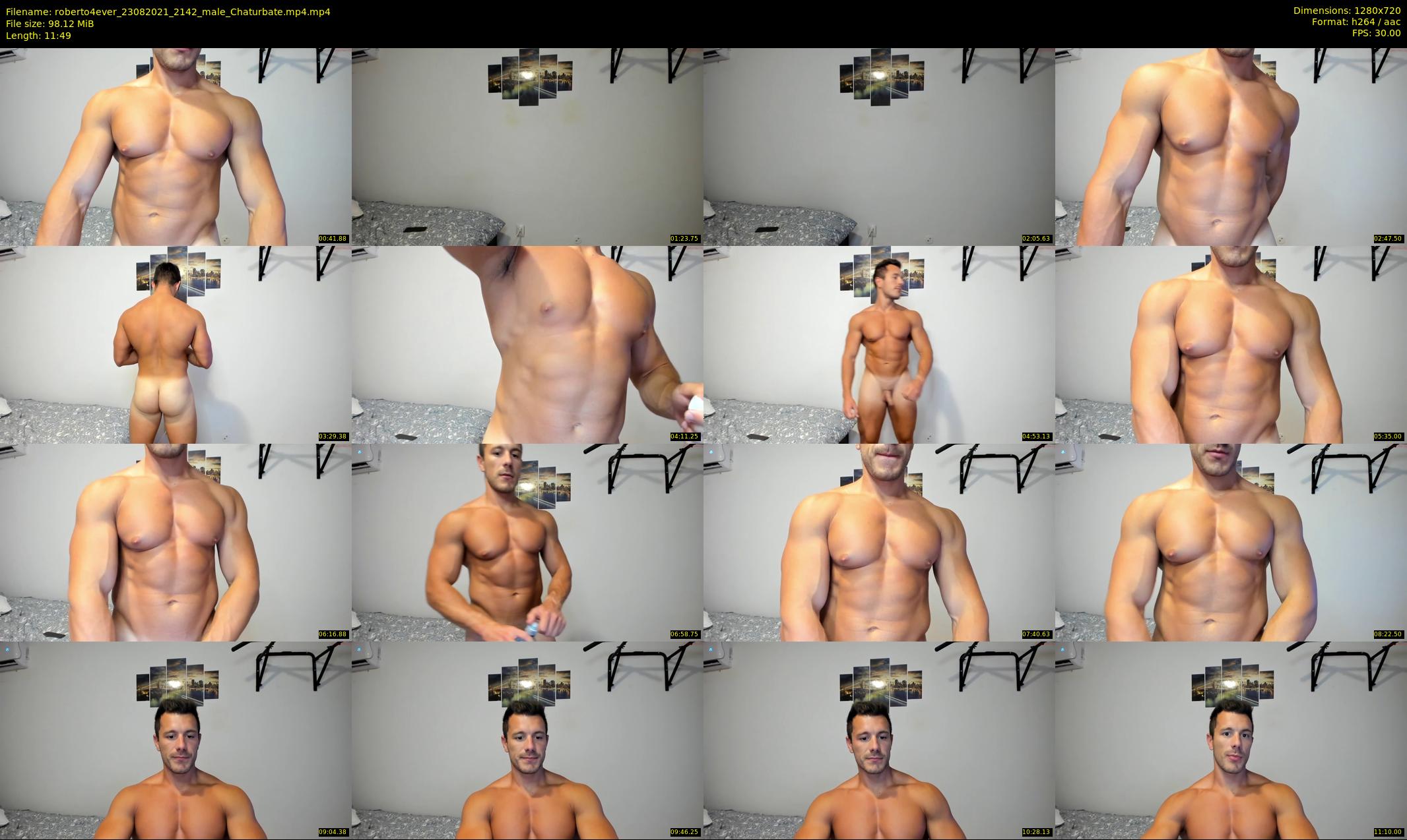 roberto4ever — 12 minute Chaturbate male cam show recording, 720p, Aug 23, 2021