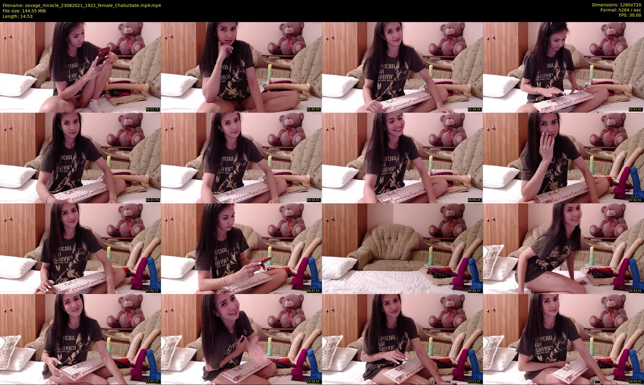 savage_miracle — 15 minute Chaturbate female cam show recording, 720p, Aug 23, 2021