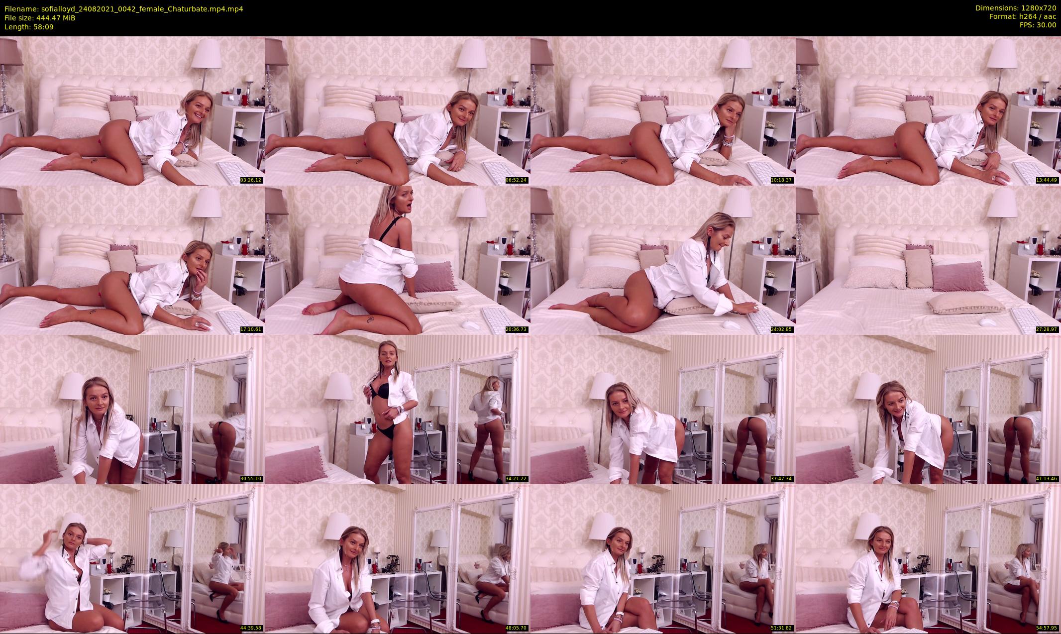 sofialloyd — 59 minute Chaturbate female cam show recording, 720p, Aug 24, 2021