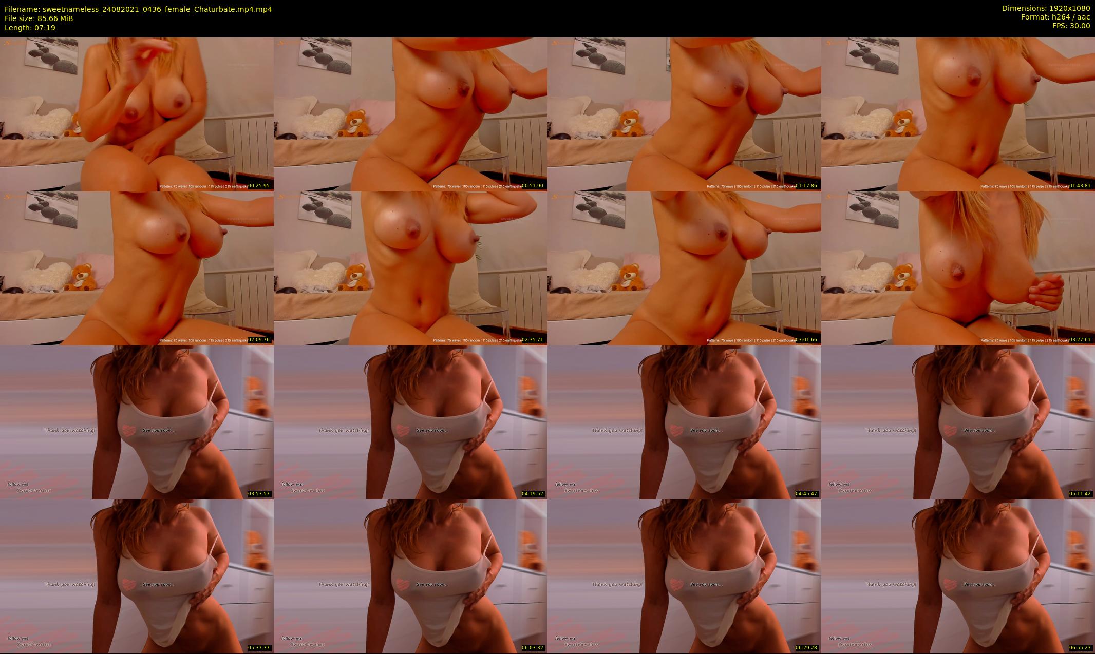 sweetnameless — 8 minute Chaturbate couple cam show recording, 1080p, Aug 24, 2021