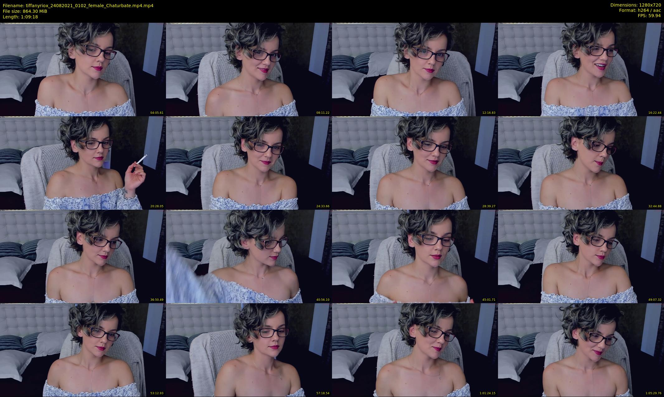 tiffanyriox — 70 minute Chaturbate female cam show recording, 720p, Aug 24, 2021