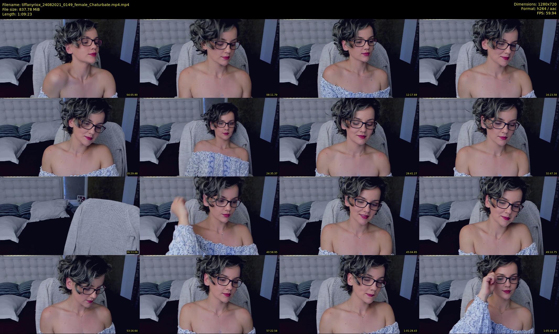 tiffanyriox — 70 minute Chaturbate female cam show recording, 720p, Aug 24, 2021