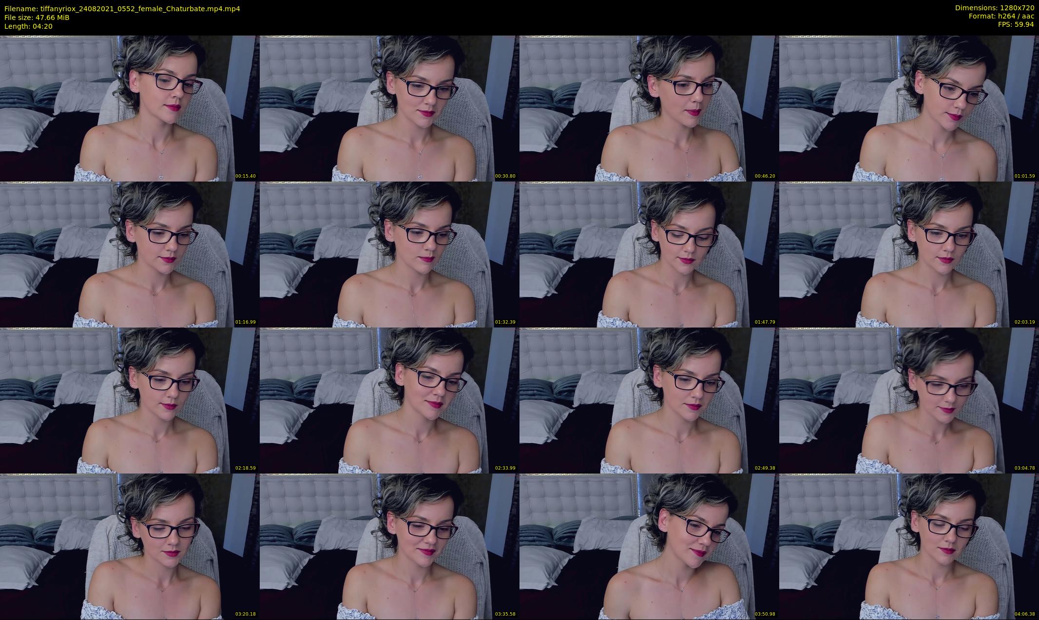 tiffanyriox — 5 minute Chaturbate female cam show recording, 720p, Aug 24, 2021