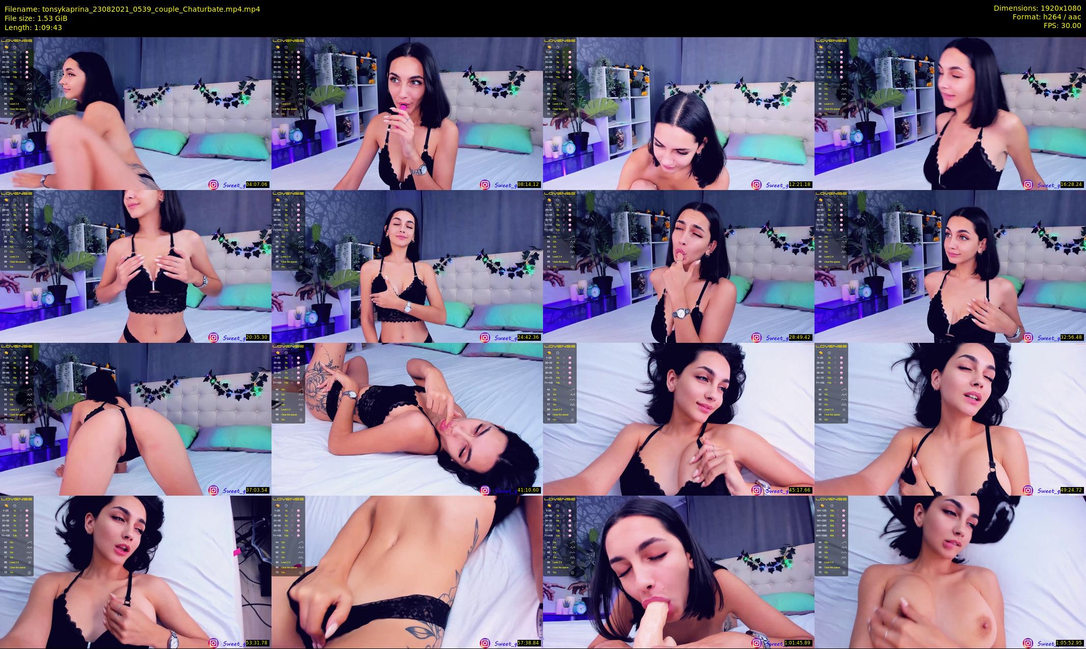 tonsykaprina — 70 minute Chaturbate couple cam show recording, 1080p, Aug 23, 2021