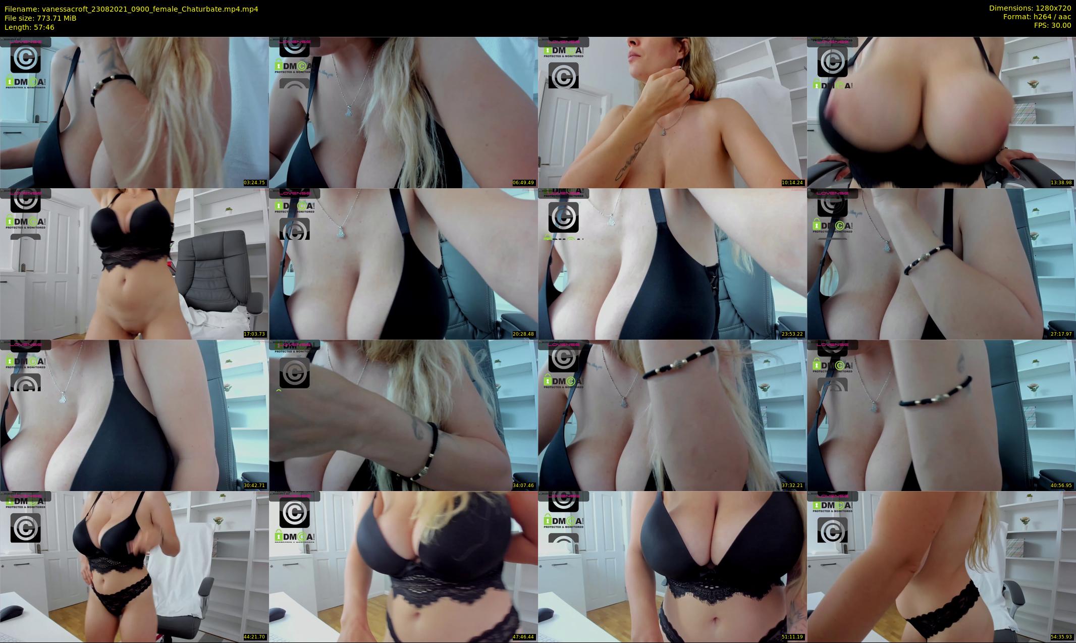 vanessacroft — 58 minute Chaturbate female cam show recording, 720p, Aug 23, 2021