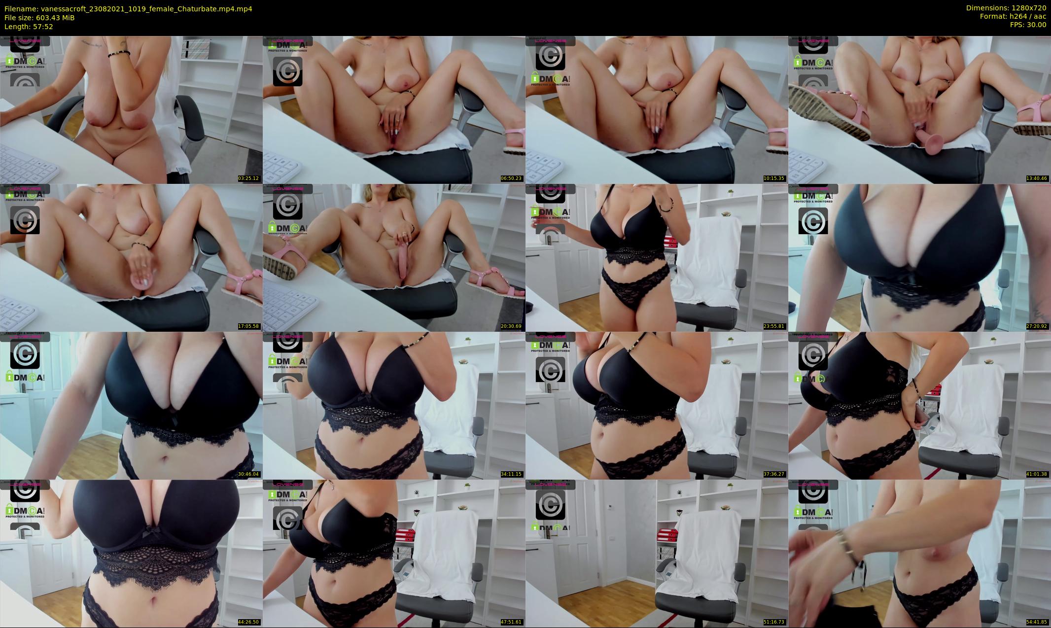 vanessacroft — 58 minute Chaturbate female cam show recording, 720p, Aug 23, 2021