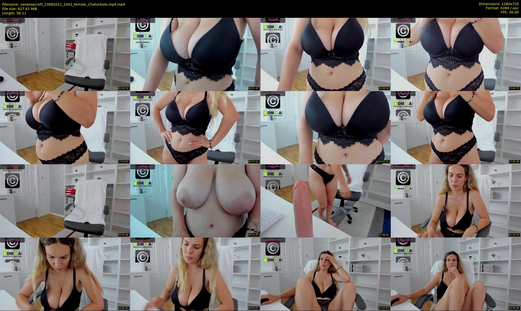 vanessacroft — 59 minute Chaturbate female cam show recording, 720p, Aug 23, 2021
