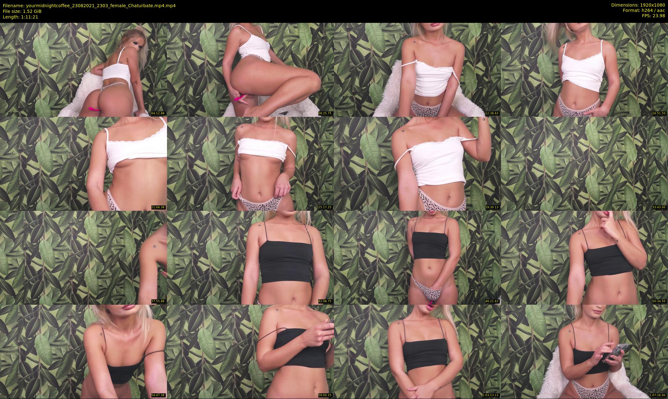 yourmidnightcoffee — 72 minute Chaturbate female cam show recording, 1080p, Aug 23, 2021